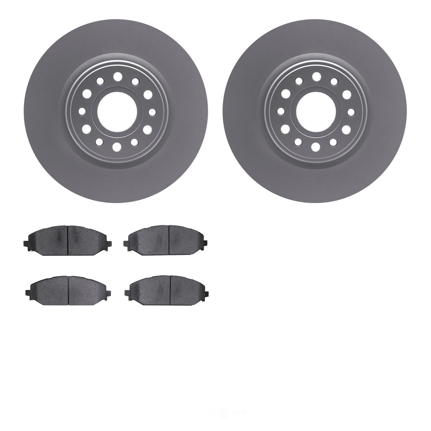 Dynamic Friction Company 4502-40161 DFC GEOSPEC Rotors with 5000 Advanced Brake Pads