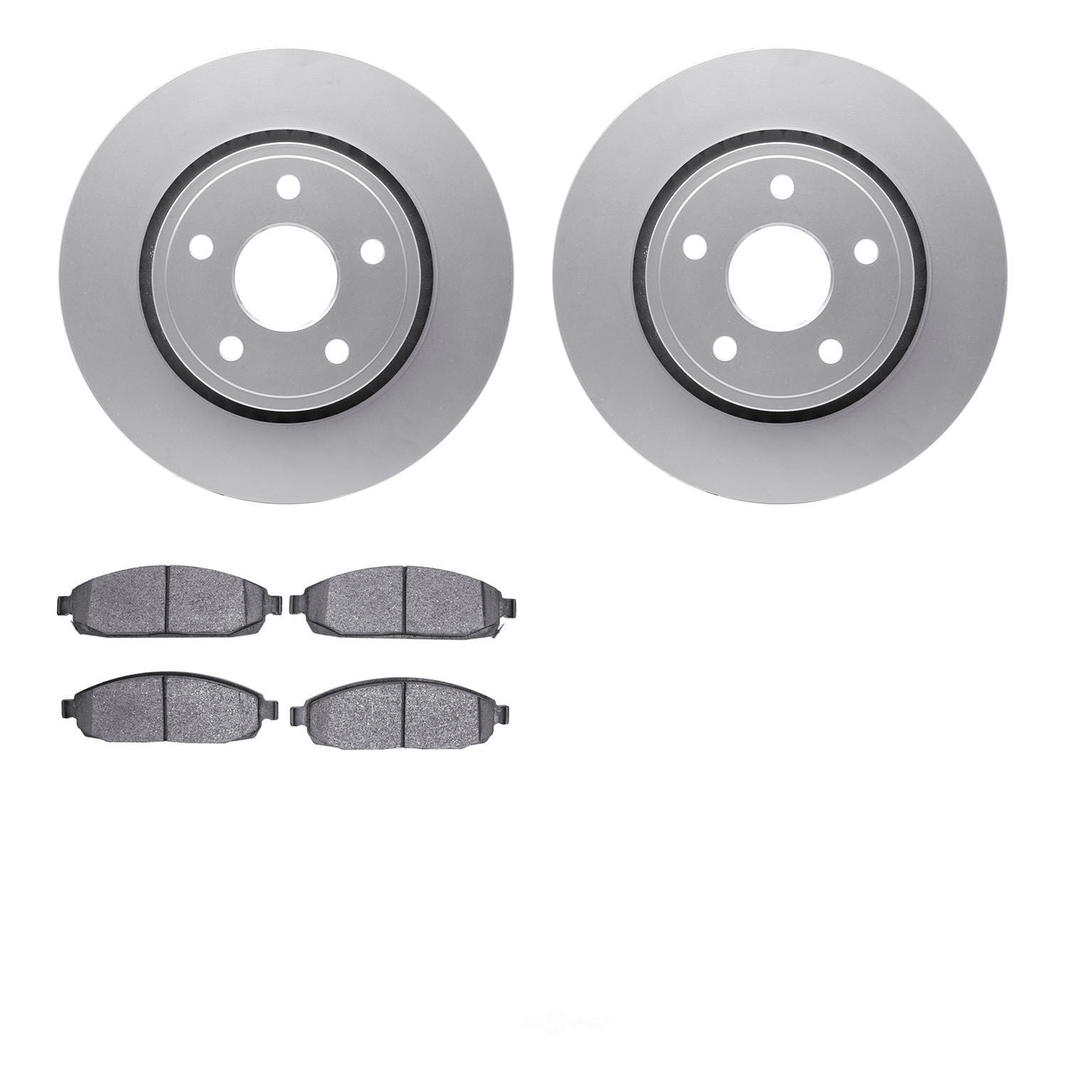 Dynamic Friction Company 4502-42013 DFC GEOSPEC Rotors with 5000 Advanced Brake Pads