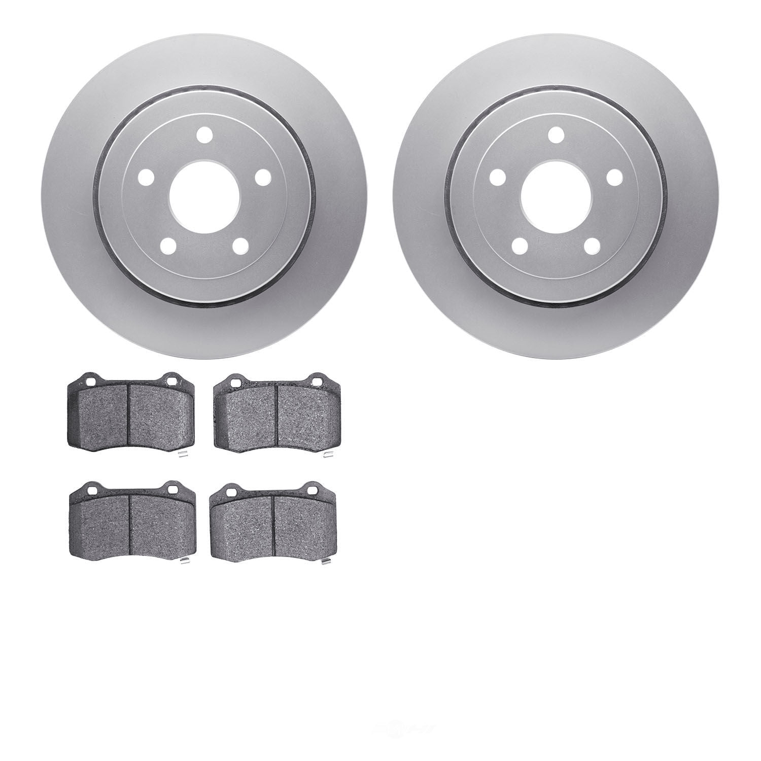Dynamic Friction Company 4502-42046 DFC GEOSPEC Rotors with 5000 Advanced Brake Pads