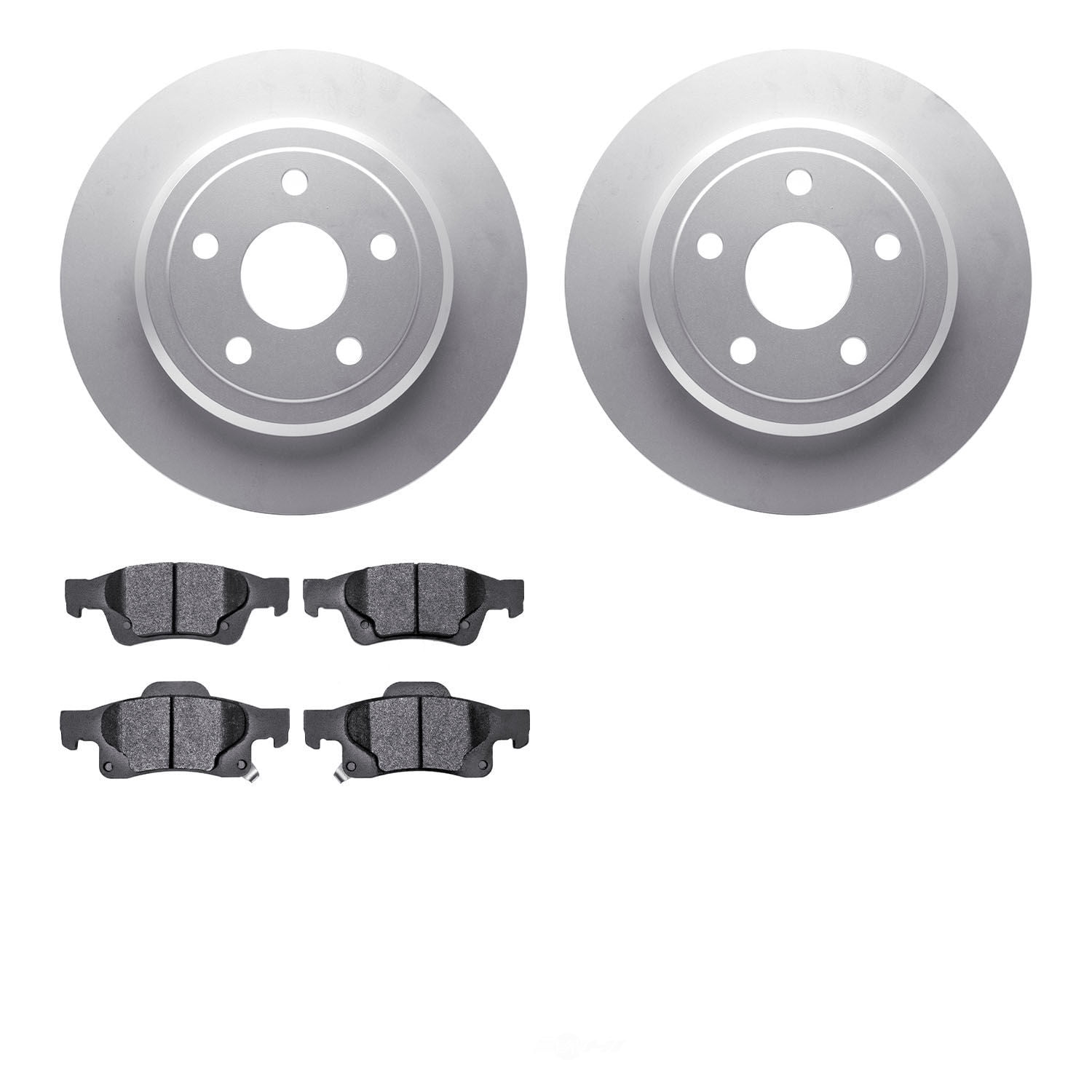 Dynamic Friction Company 4502-42047 DFC GEOSPEC Rotors with 5000 Advanced Brake Pads