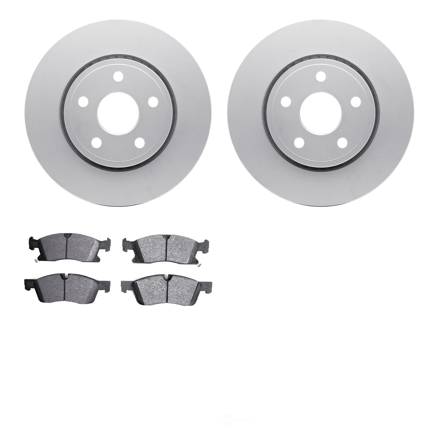 Dynamic Friction Company 4502-42048 DFC GEOSPEC Rotors with 5000 Advanced Brake Pads