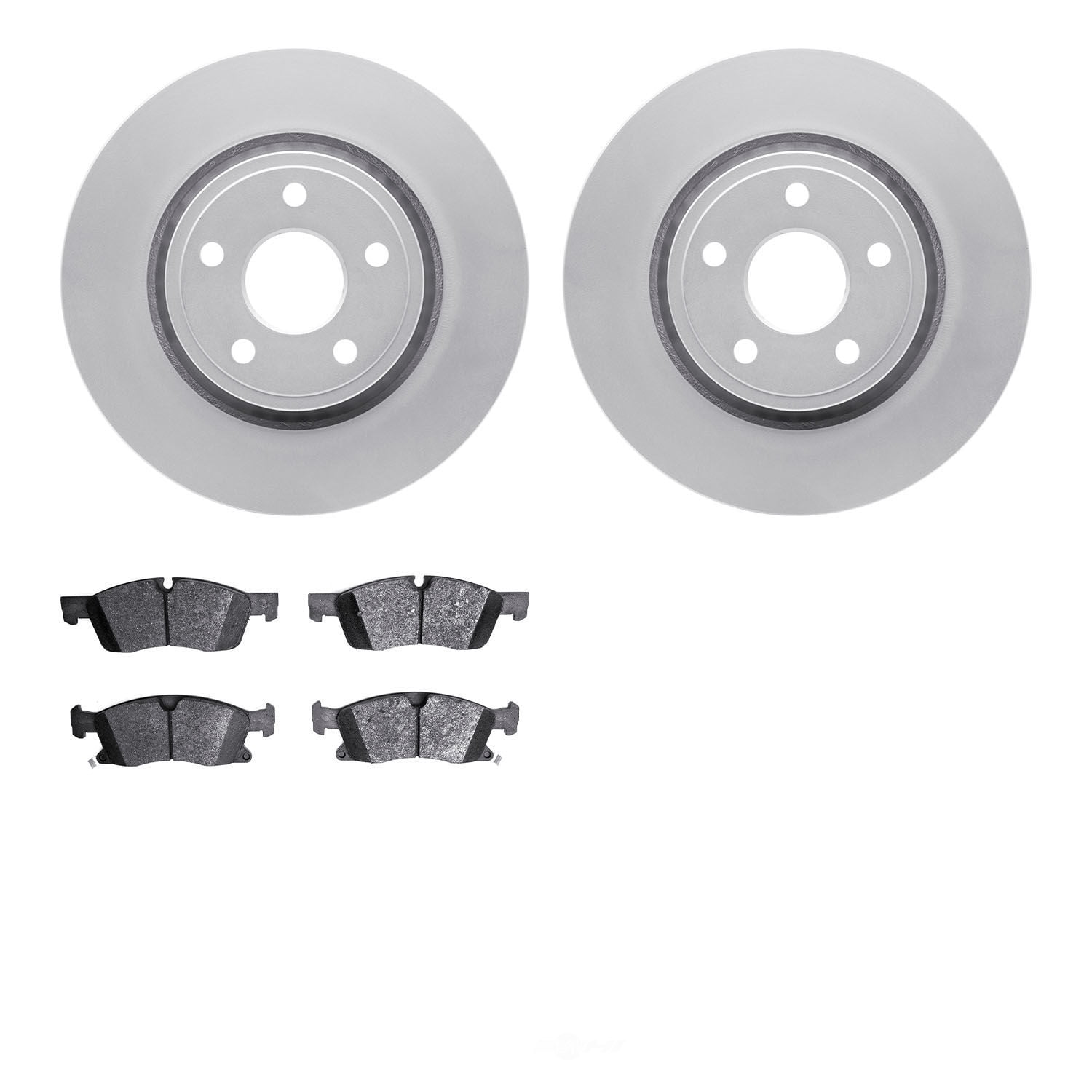 Dynamic Friction Company 4502-42051 DFC GEOSPEC Rotors with 5000 Advanced Brake Pads