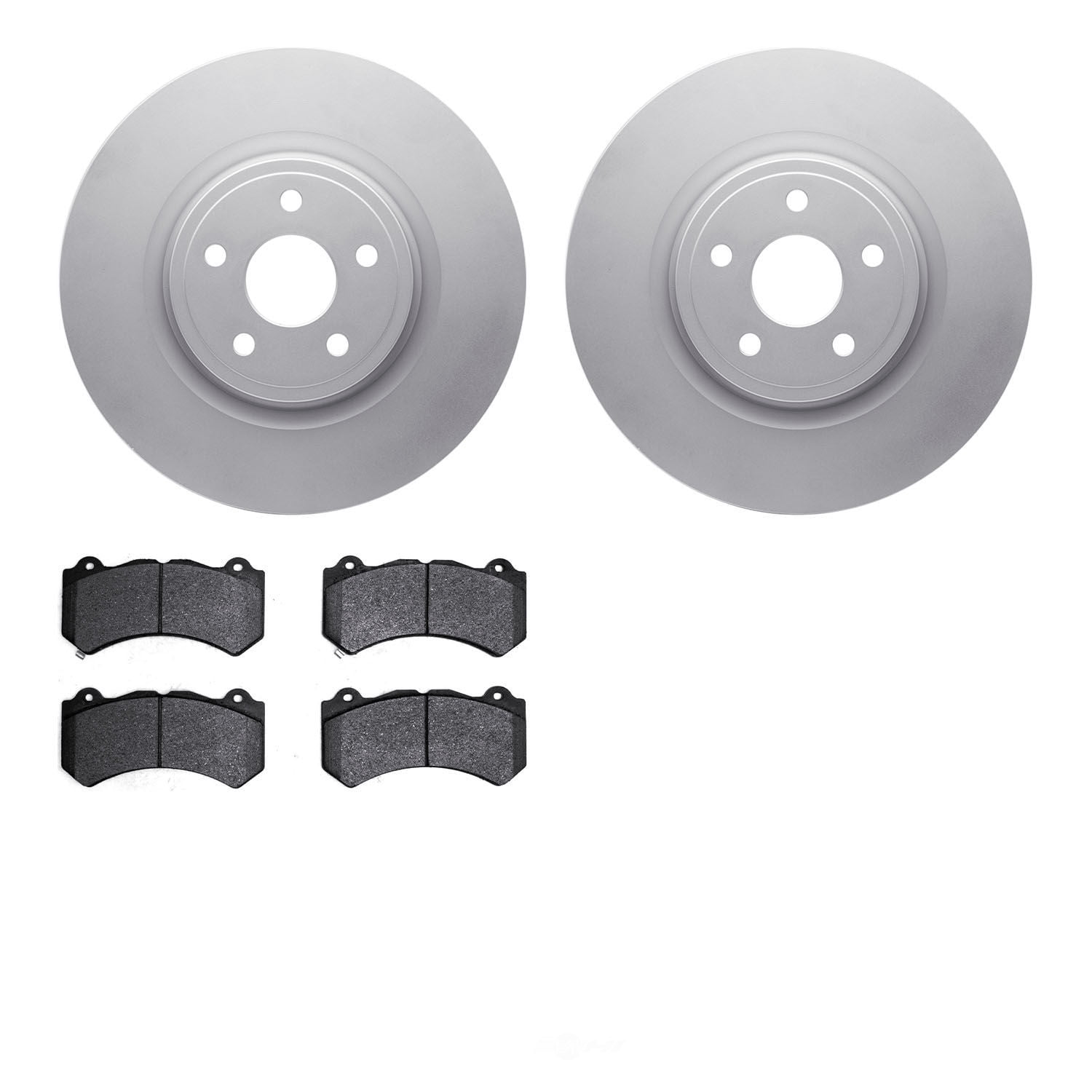 Dynamic Friction Company 4502-42056 DFC GEOSPEC Rotors with 5000 Advanced Brake Pads