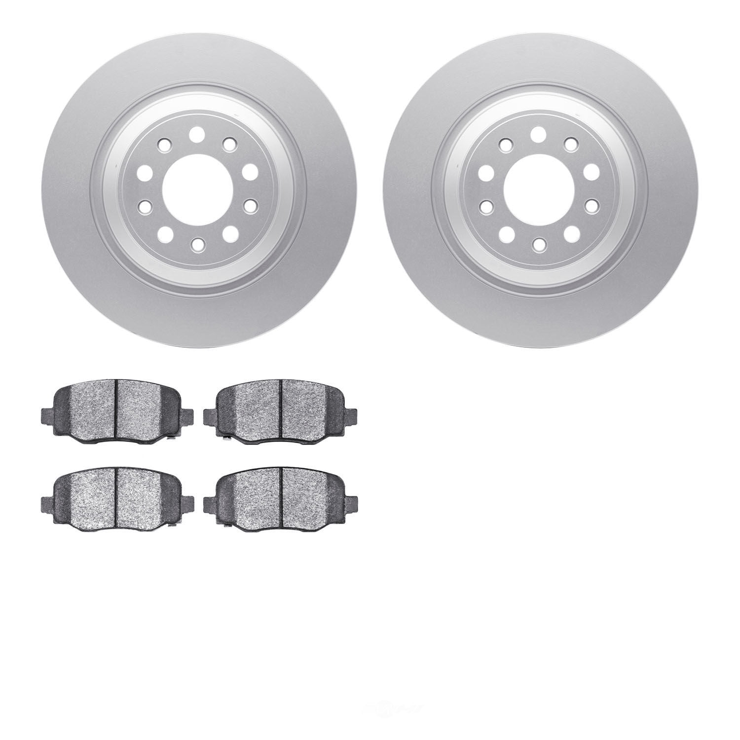 Dynamic Friction Company 4502-42057 DFC GEOSPEC Rotors with 5000 Advanced Brake Pads