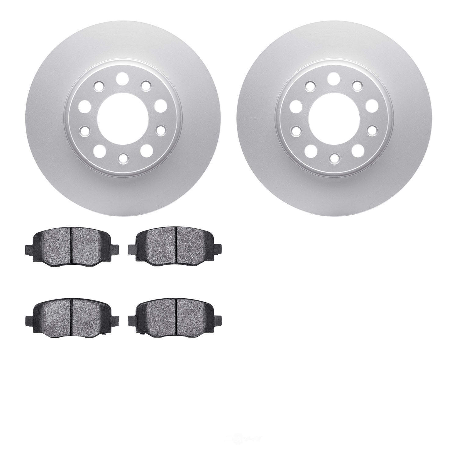 Dynamic Friction Company 4502-42064 DFC GEOSPEC Rotors with 5000 Advanced Brake Pads