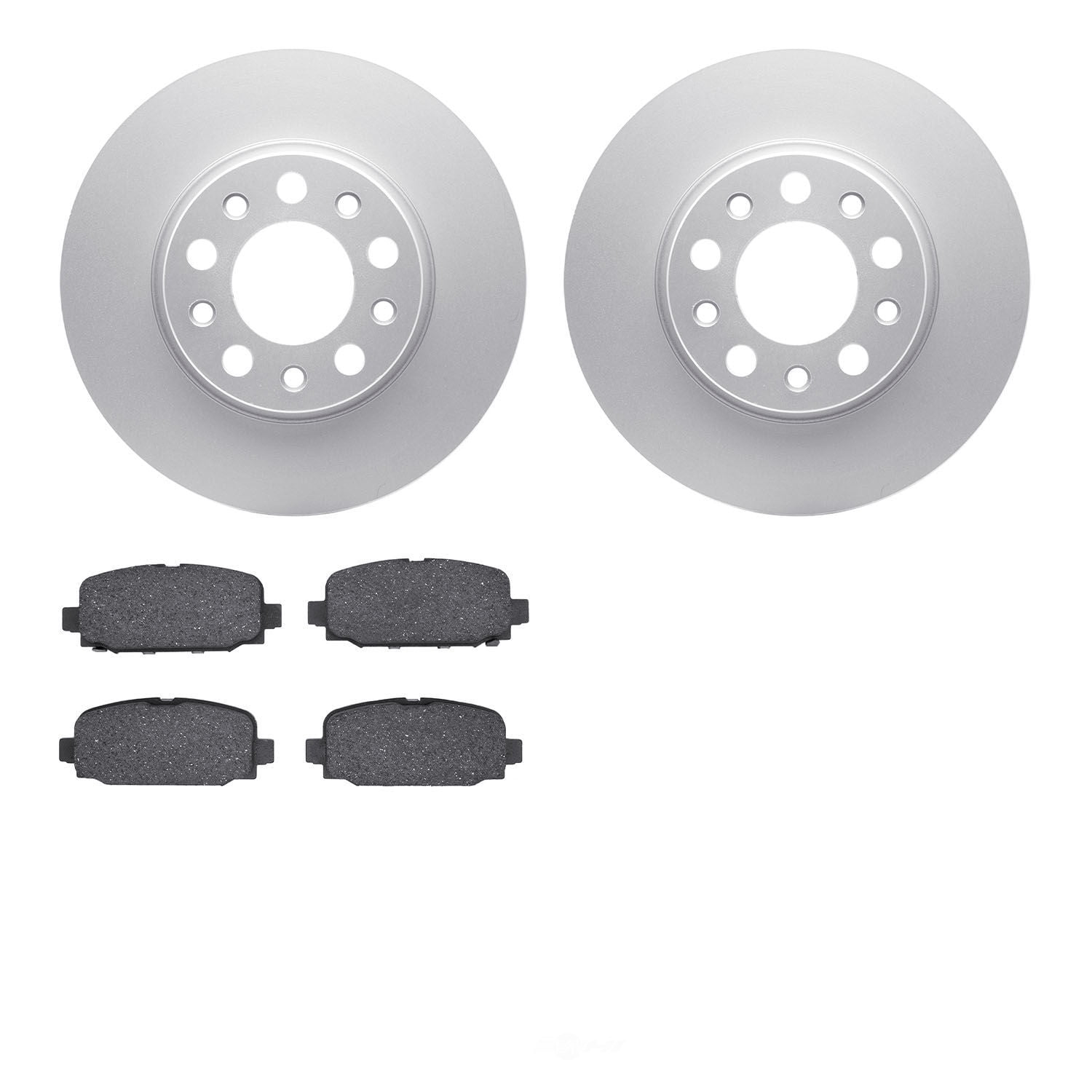 Dynamic Friction Company 4502-42065 DFC GEOSPEC Rotors with 5000 Advanced Brake Pads