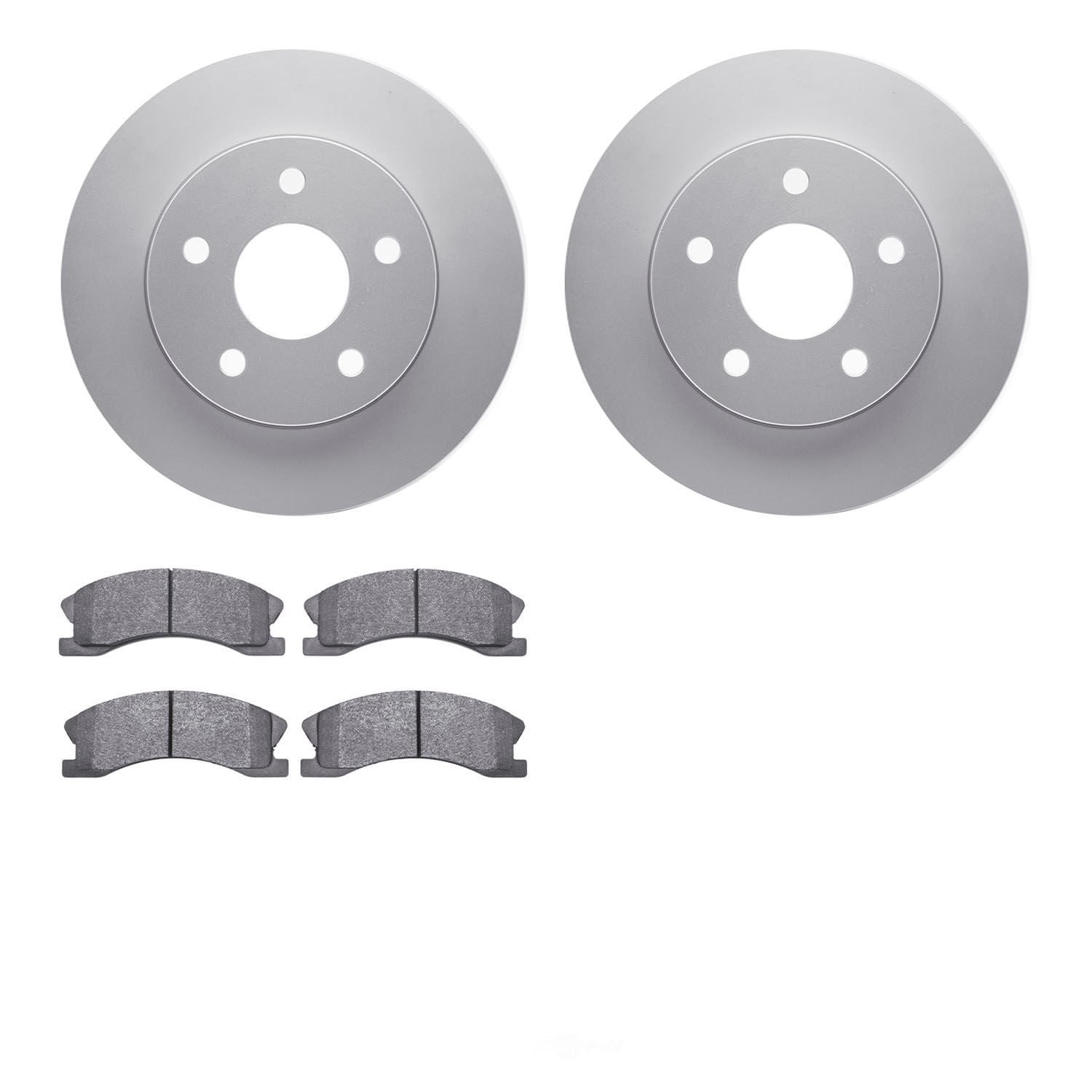 Dynamic Friction Company 4502-42077 DFC GEOSPEC Rotors with 5000 Advanced Brake Pads