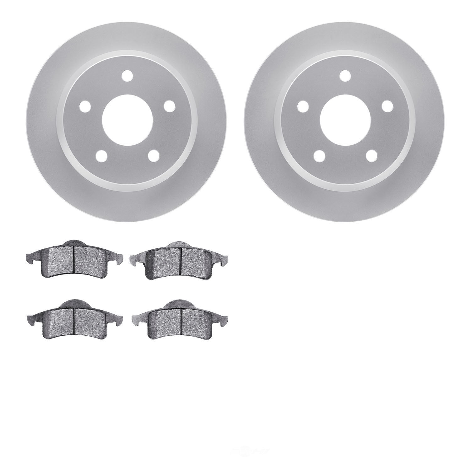 Dynamic Friction Company 4502-42078 DFC GEOSPEC Rotors with 5000 Advanced Brake Pads