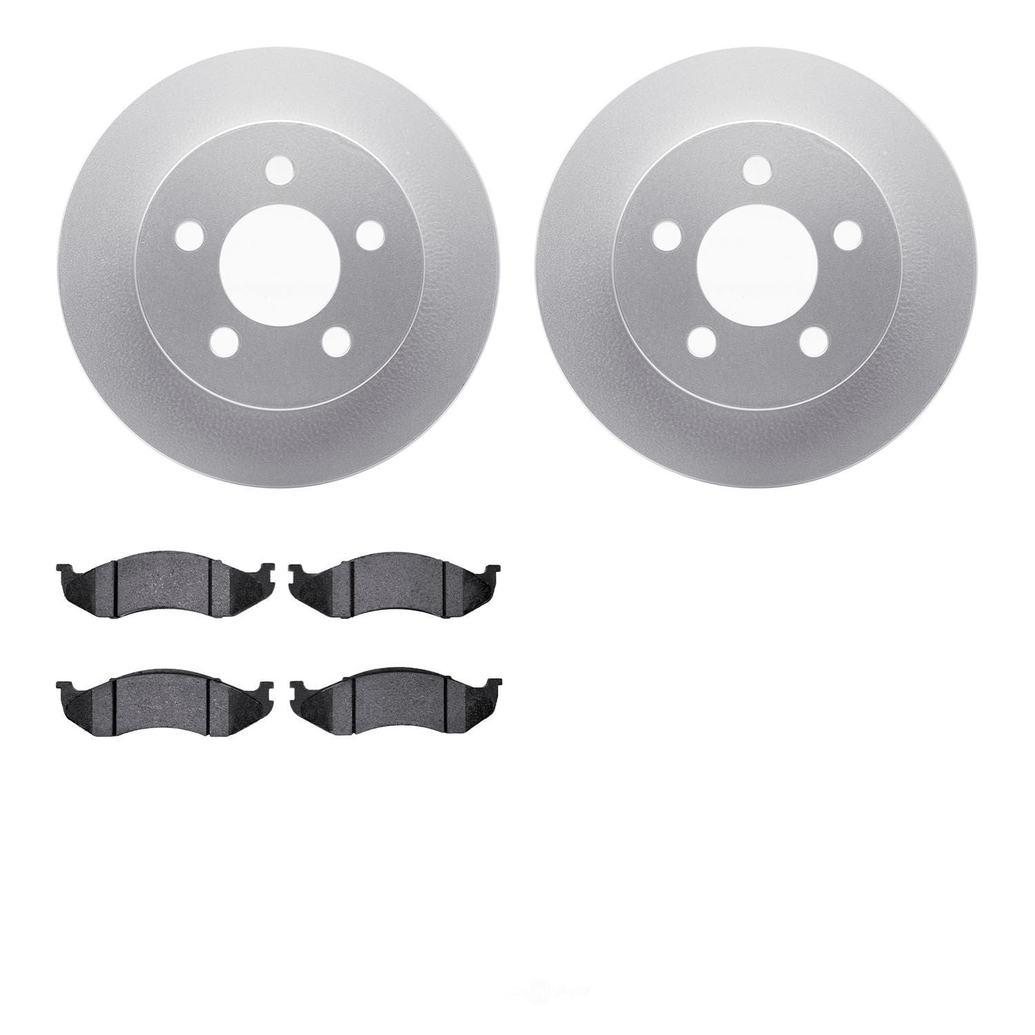 Dynamic Friction Company 4502-42079 DFC GEOSPEC Rotors with 5000 Advanced Brake Pads