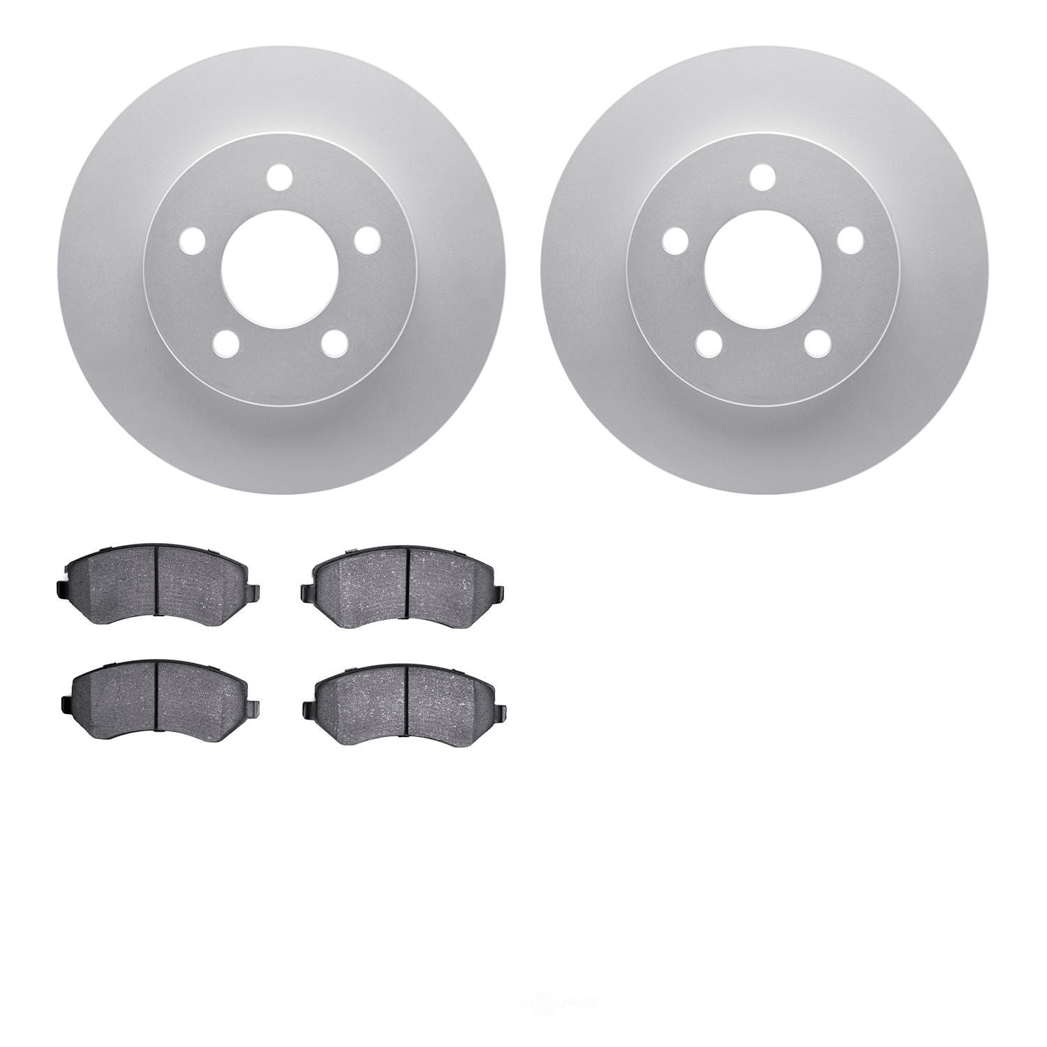 Dynamic Friction Company 4502-42081 DFC GEOSPEC Rotors with 5000 Advanced Brake Pads