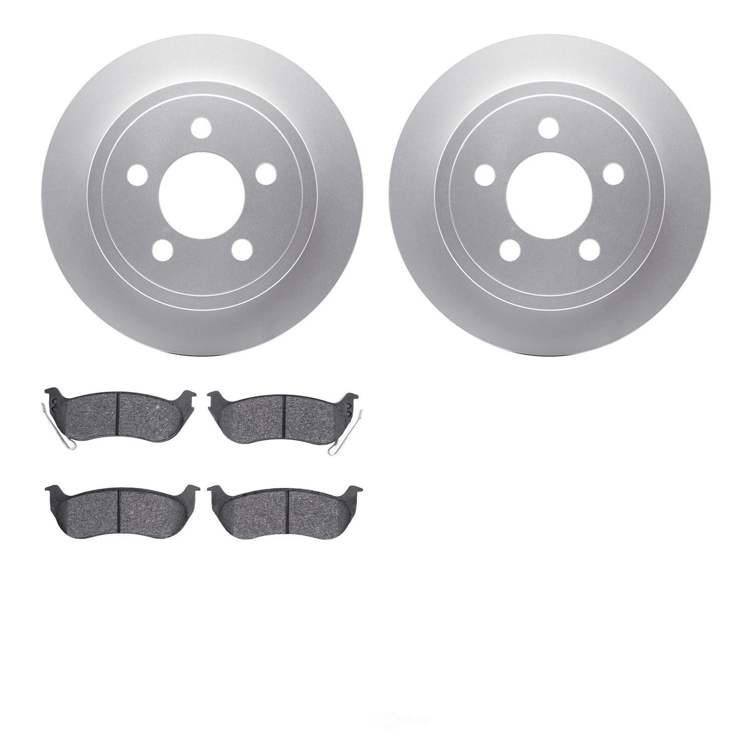 Dynamic Friction Company 4502-42082 DFC GEOSPEC Rotors with 5000 Advanced Brake Pads