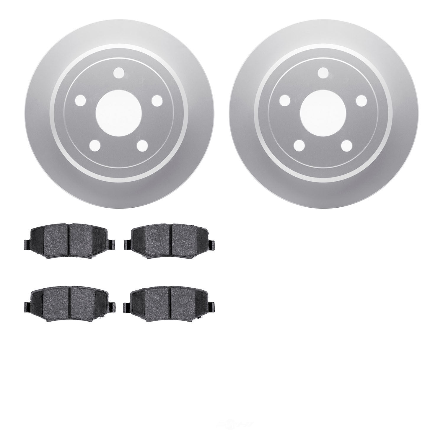 Dynamic Friction Company 4502-42083 DFC GEOSPEC Rotors with 5000 Advanced Brake Pads