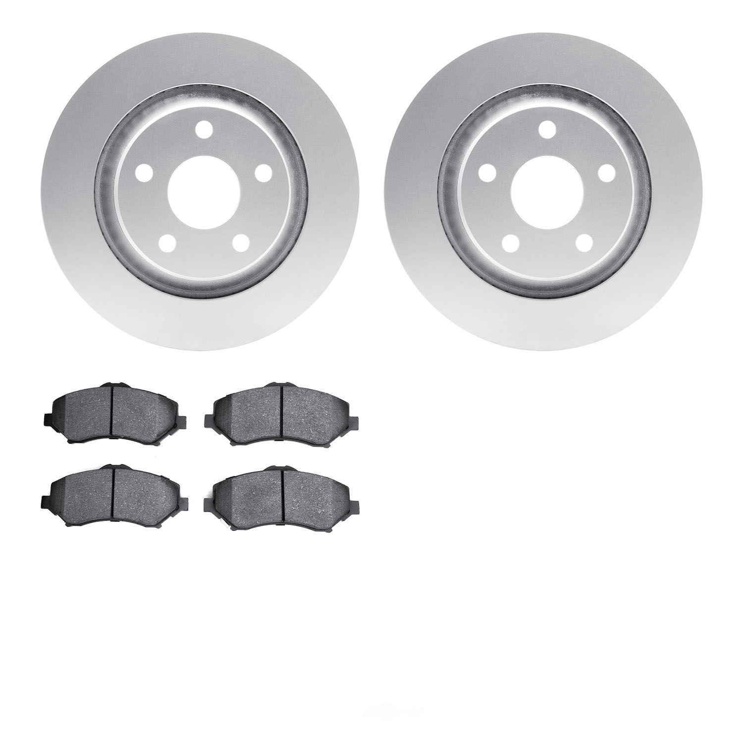 Dynamic Friction Company 4502-42087 DFC GEOSPEC Rotors with 5000 Advanced Brake Pads