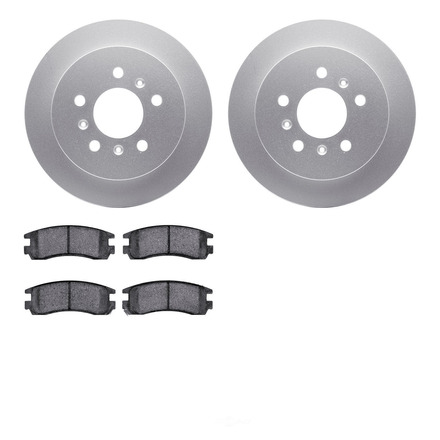 Dynamic Friction Company 4502-45043 DFC GEOSPEC Rotors with 5000 Advanced Brake Pads