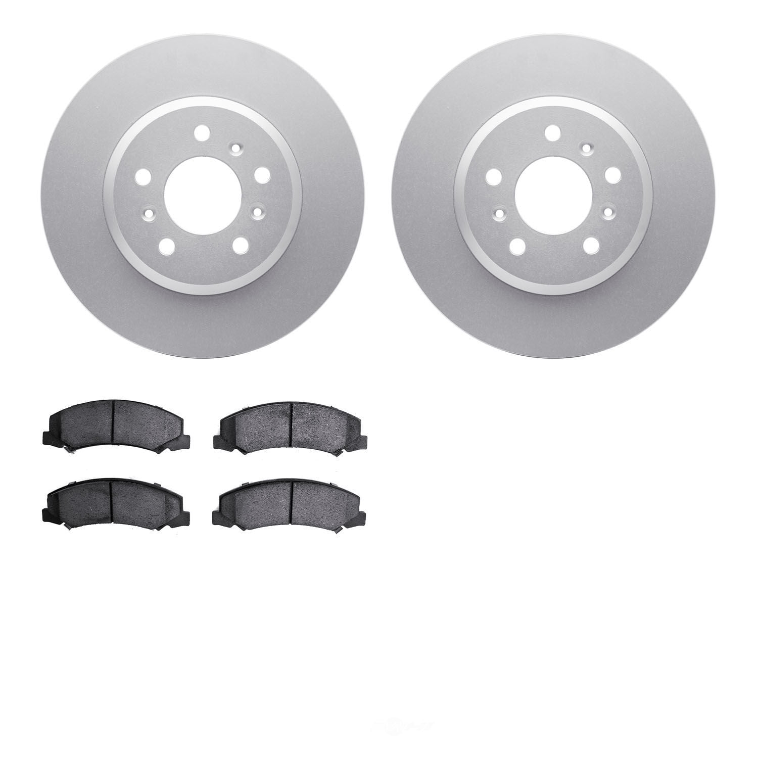 Dynamic Friction Company 4502-45045 DFC GEOSPEC Rotors with 5000 Advanced Brake Pads