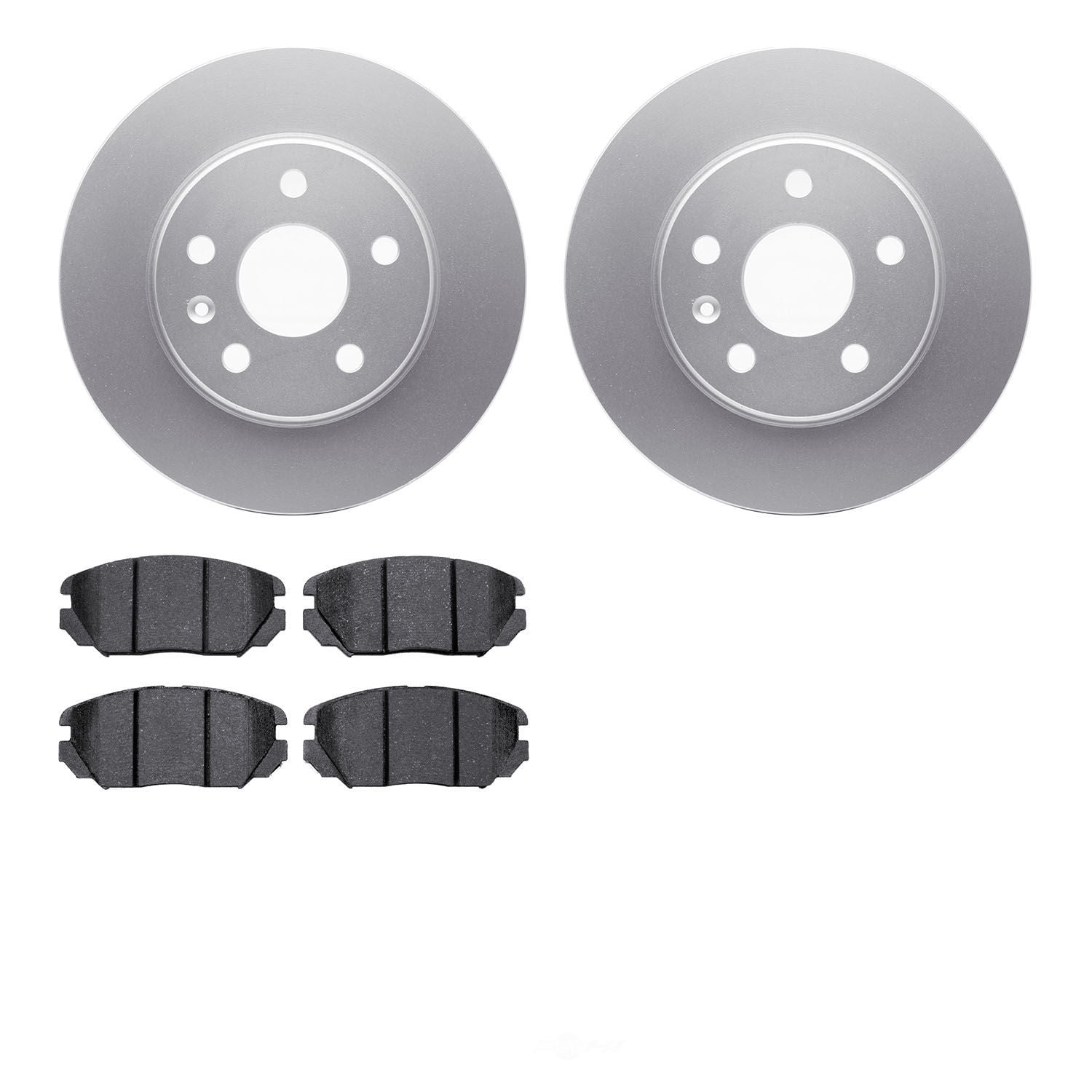 Dynamic Friction Company 4502-45048 DFC GEOSPEC Rotors with 5000 Advanced Brake Pads