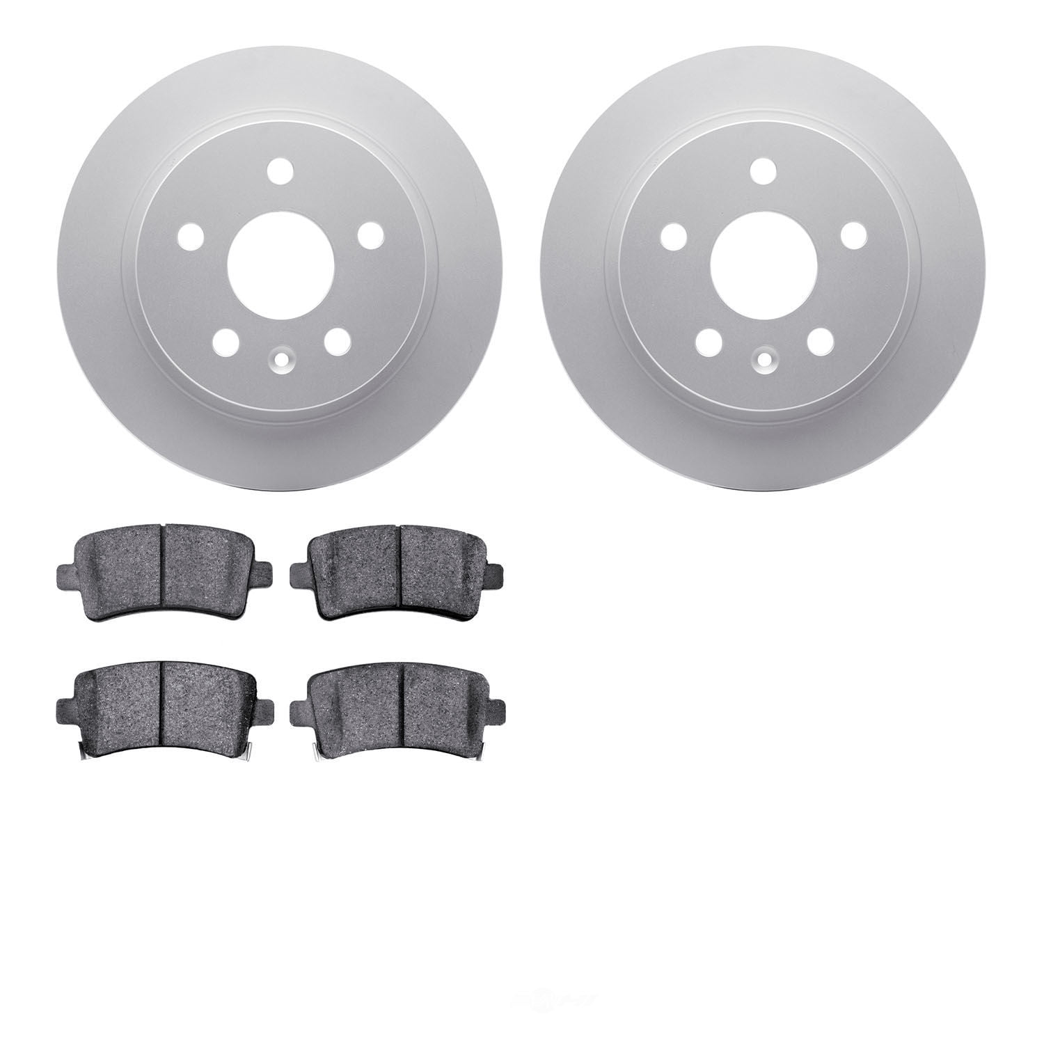 Dynamic Friction Company 4502-45050 DFC GEOSPEC Rotors with 5000 Advanced Brake Pads