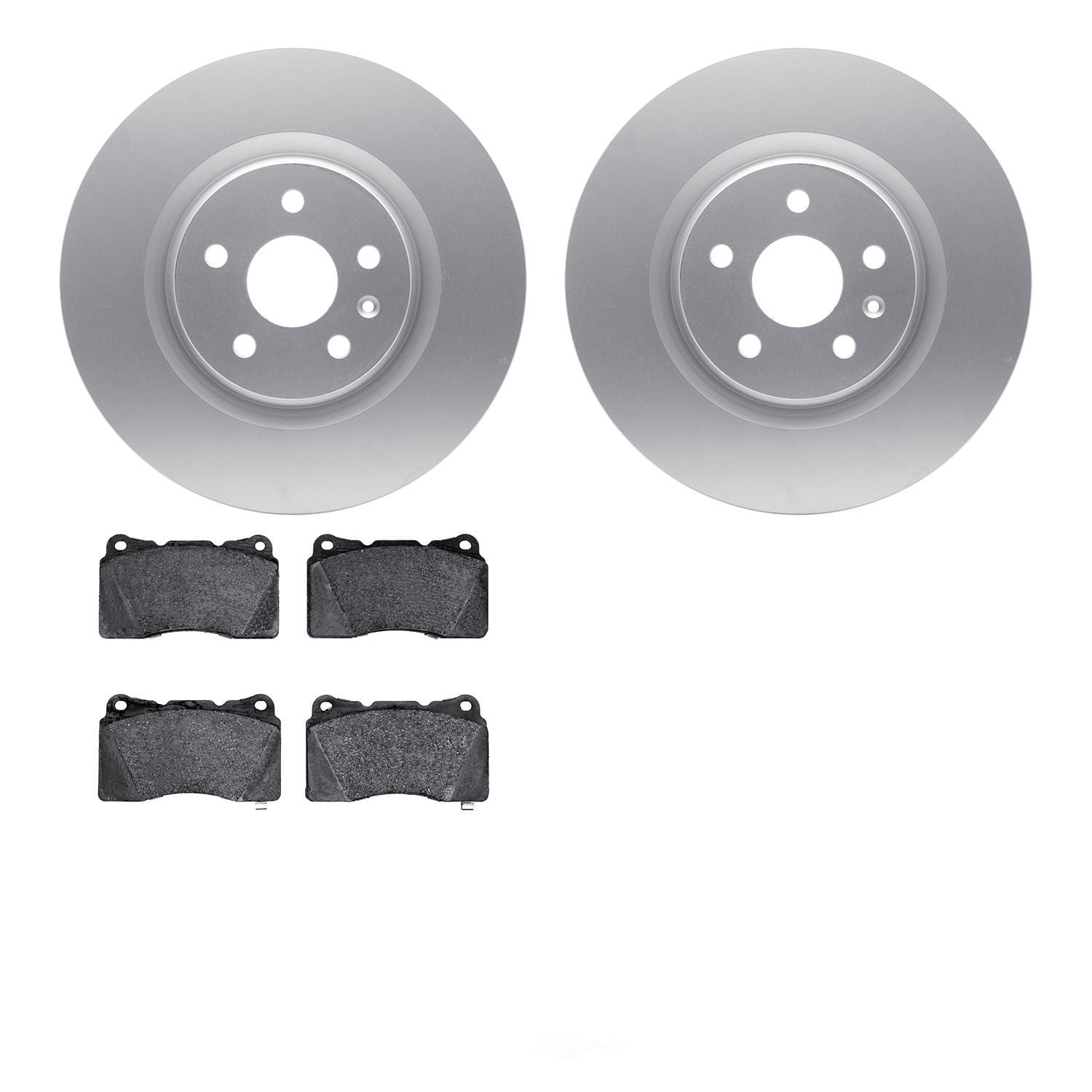 Dynamic Friction Company 4502-45057 DFC GEOSPEC Rotors with 5000 Advanced Brake Pads