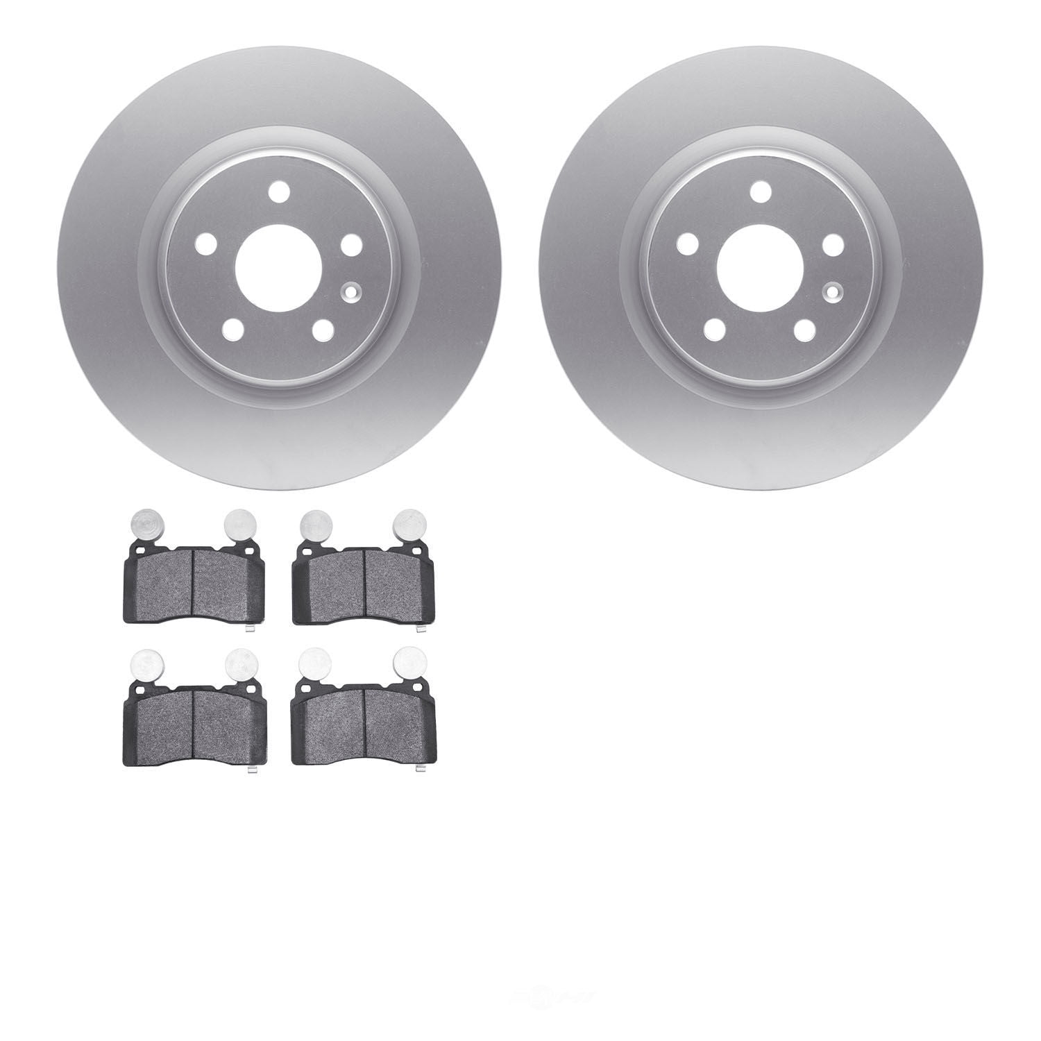 Dynamic Friction Company 4502-45059 DFC GEOSPEC Rotors with 5000 Advanced Brake Pads