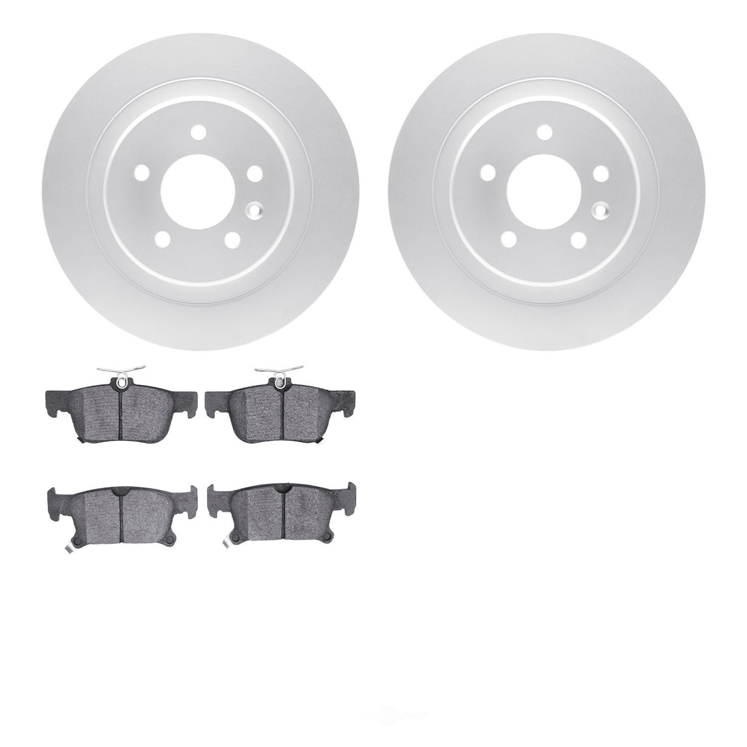 Dynamic Friction Company 4502-45068 DFC GEOSPEC Rotors with 5000 Advanced Brake Pads