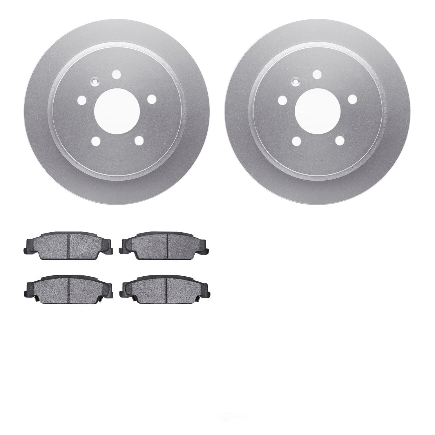 Dynamic Friction Company 4502-46065 DFC GEOSPEC Rotors with 5000 Advanced Brake Pads