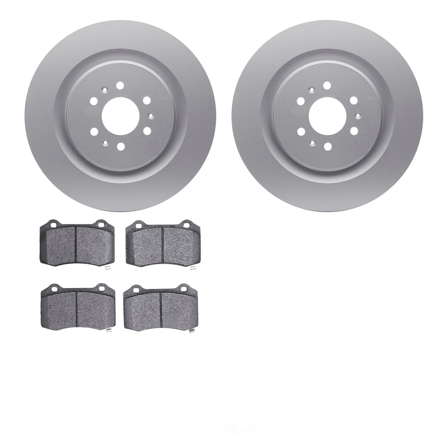 Dynamic Friction Company 4502-46070 DFC GEOSPEC Rotors with 5000 Advanced Brake Pads