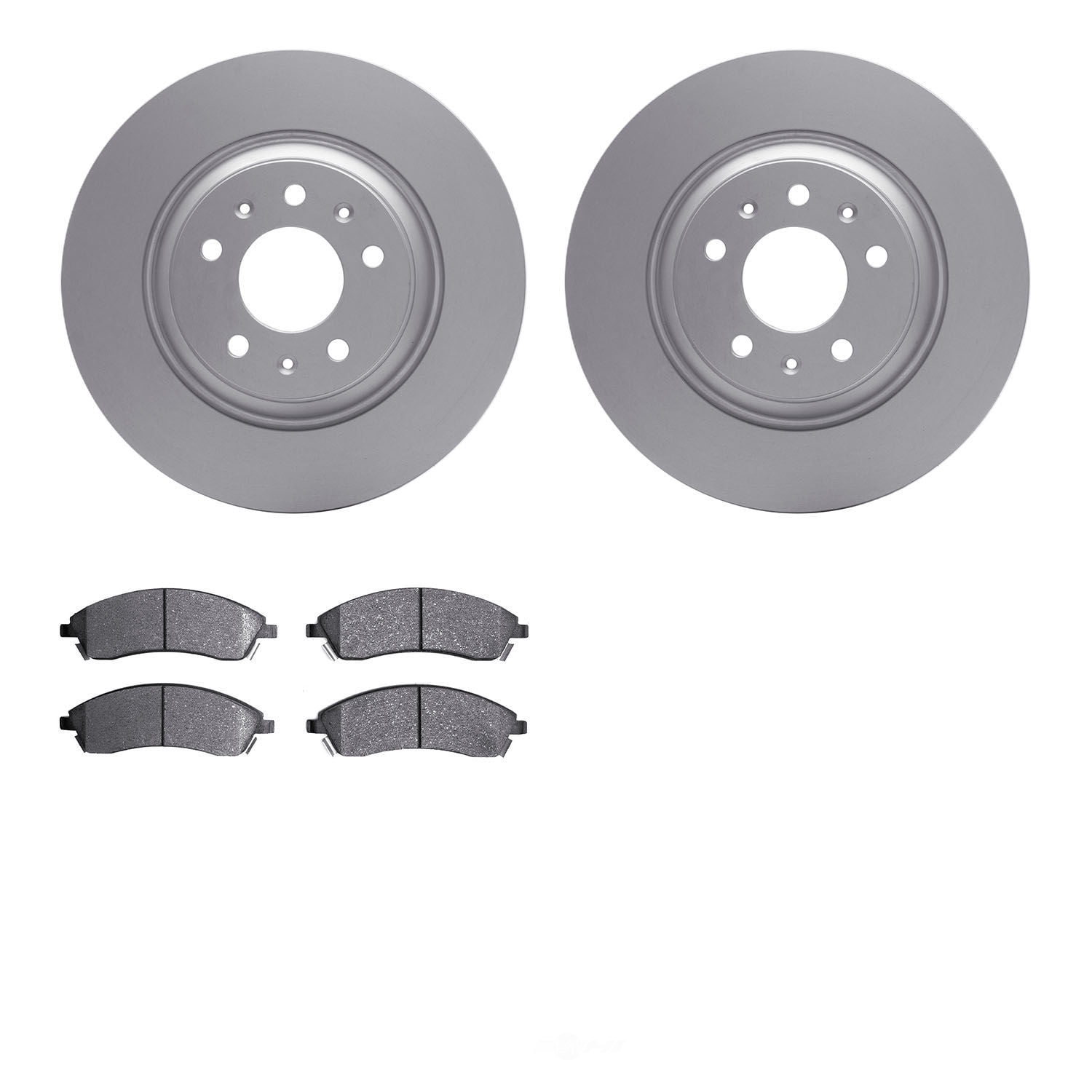 Dynamic Friction Company 4502-46071 DFC GEOSPEC Rotors with 5000 Advanced Brake Pads