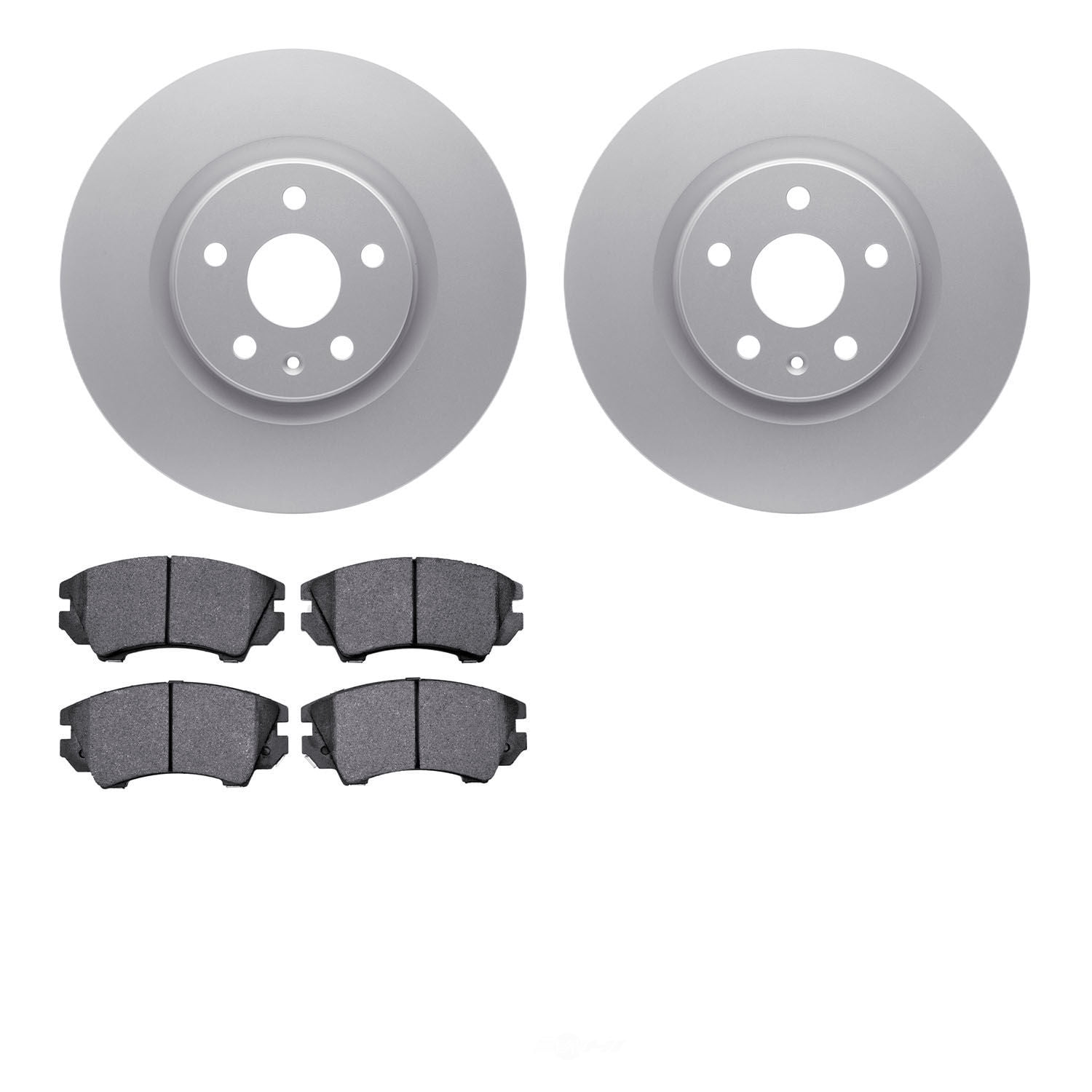 Dynamic Friction Company 4502-46093 DFC GEOSPEC Rotors with 5000 Advanced Brake Pads