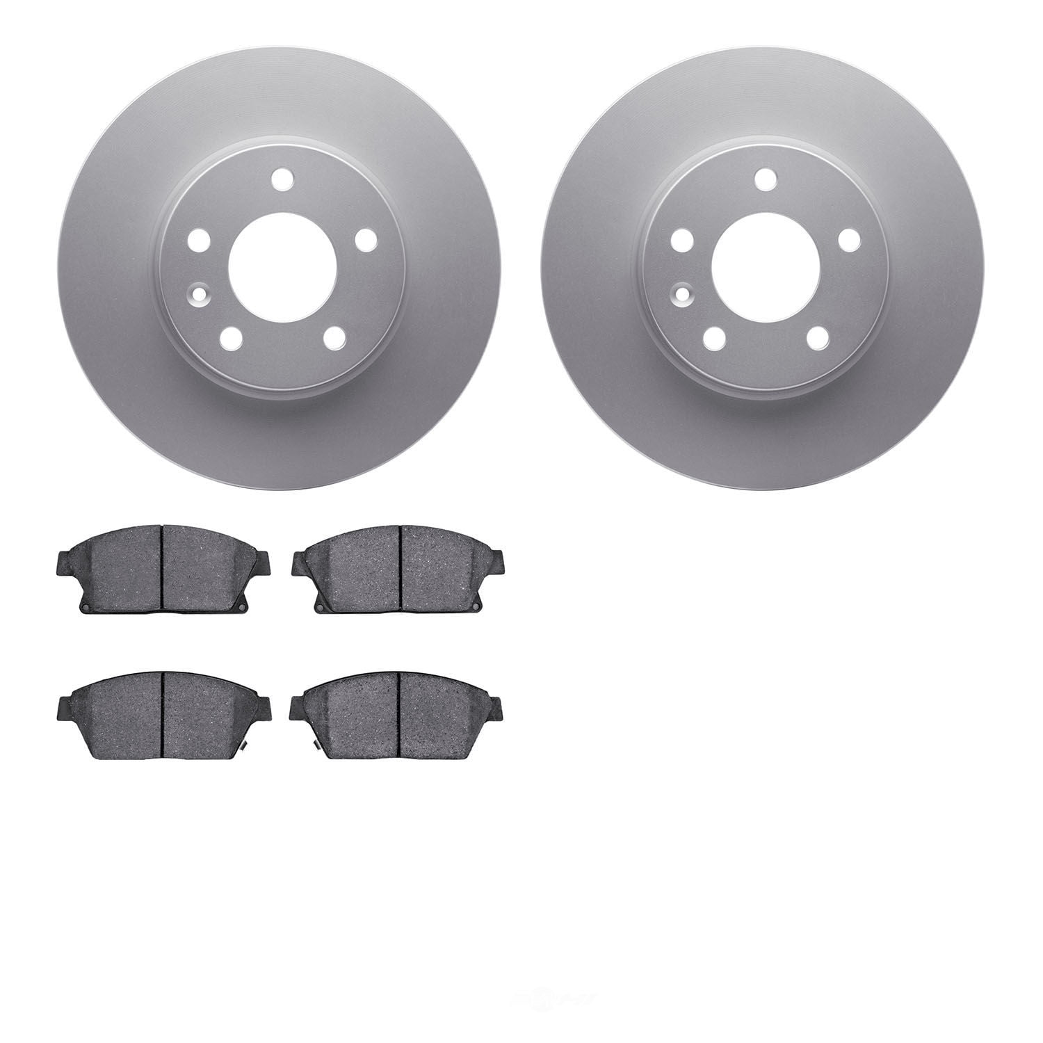 Dynamic Friction Company 4502-46099 DFC GEOSPEC Rotors with 5000 Advanced Brake Pads