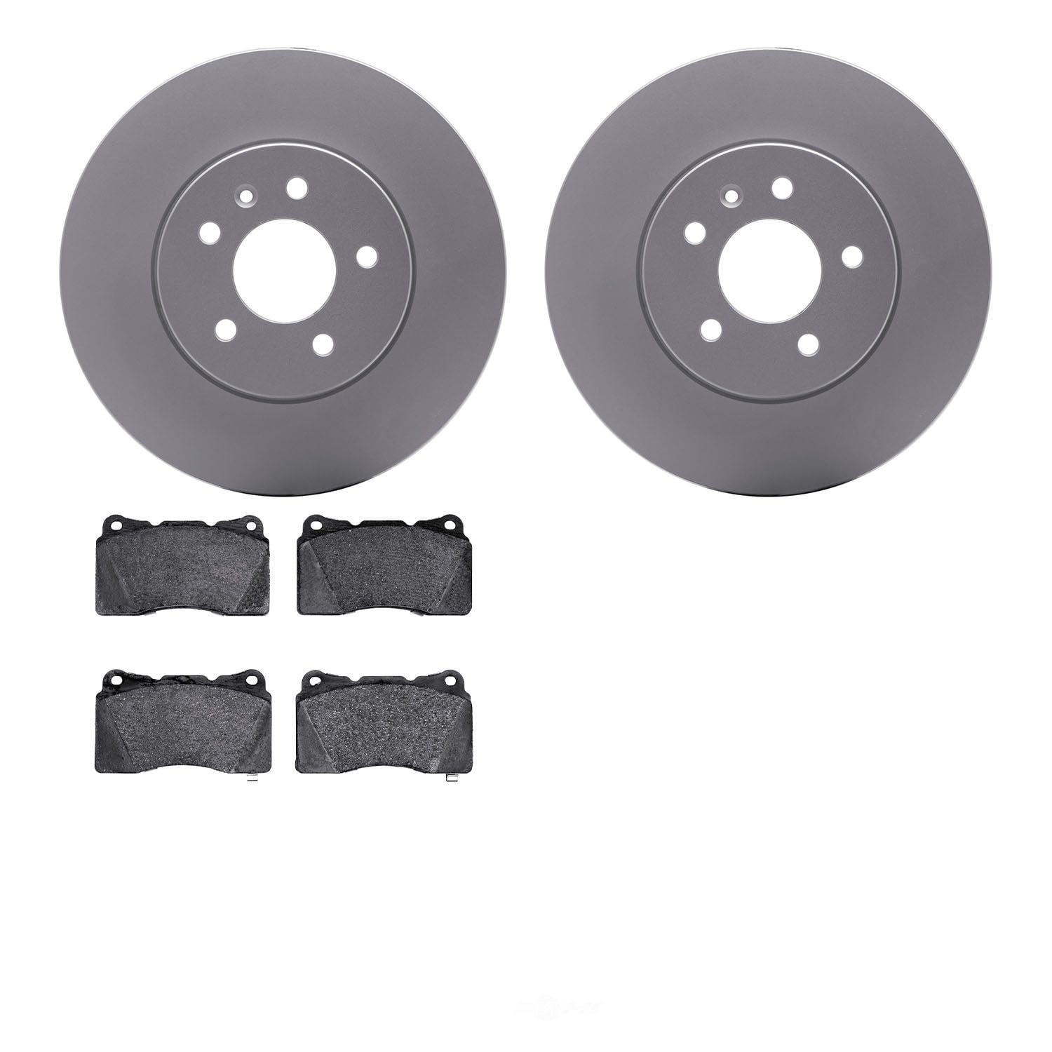 Dynamic Friction Company 4502-46103 DFC GEOSPEC Rotors with 5000 Advanced Brake Pads