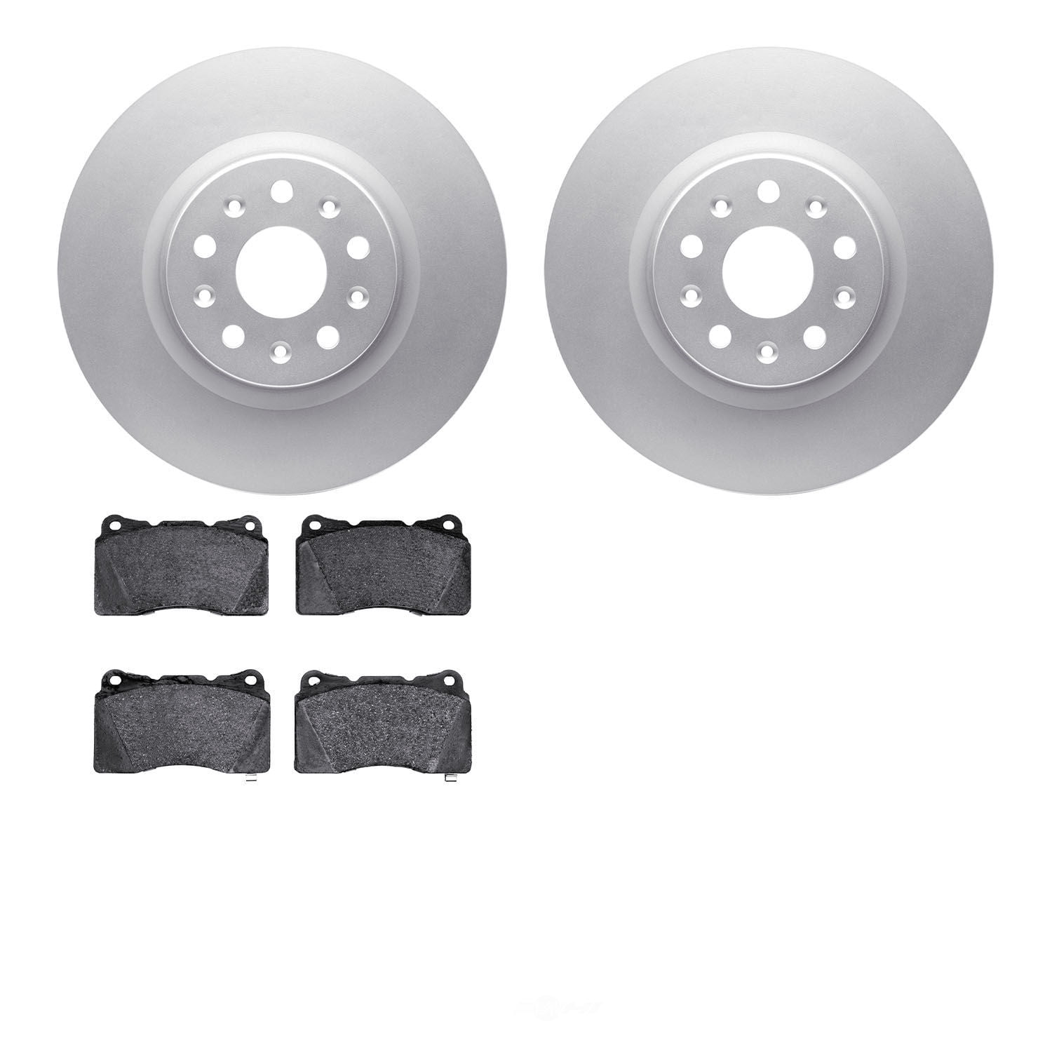 Dynamic Friction Company 4502-46106 DFC GEOSPEC Rotors with 5000 Advanced Brake Pads