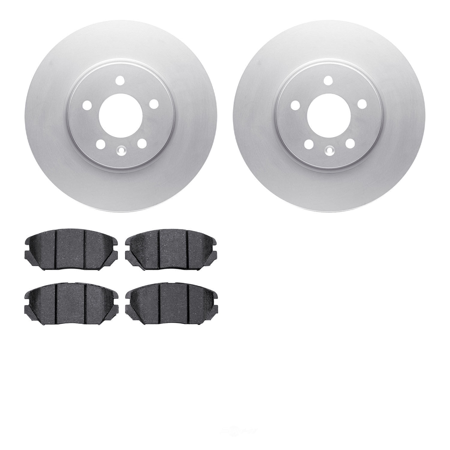 Dynamic Friction Company 4502-46110 DFC GEOSPEC Rotors with 5000 Advanced Brake Pads