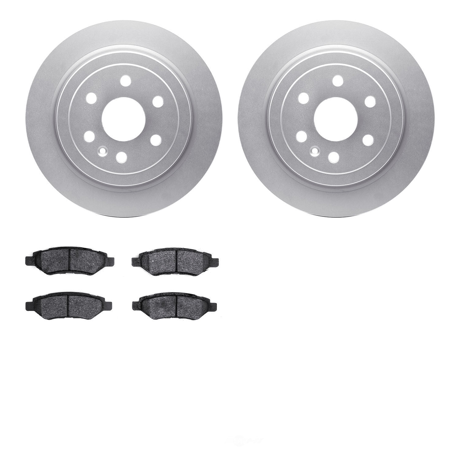 Dynamic Friction Company 4502-46126 DFC GEOSPEC Rotors with 5000 Advanced Brake Pads