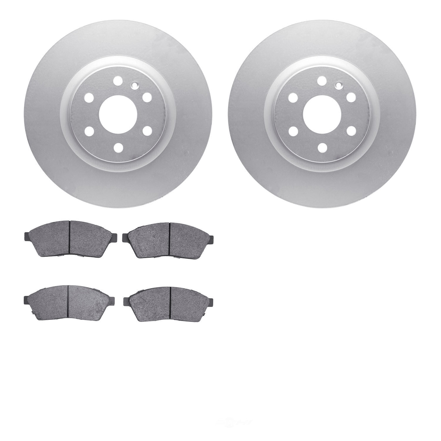 Dynamic Friction Company 4502-46127 DFC GEOSPEC Rotors with 5000 Advanced Brake Pads
