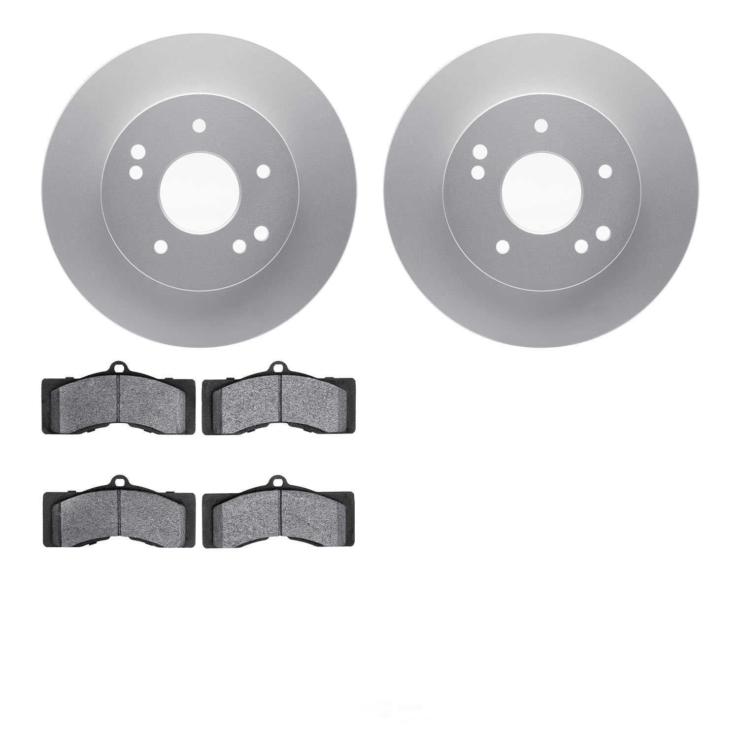 Dynamic Friction Company 4502-47035 DFC GEOSPEC Rotors with 5000 Advanced Brake Pads