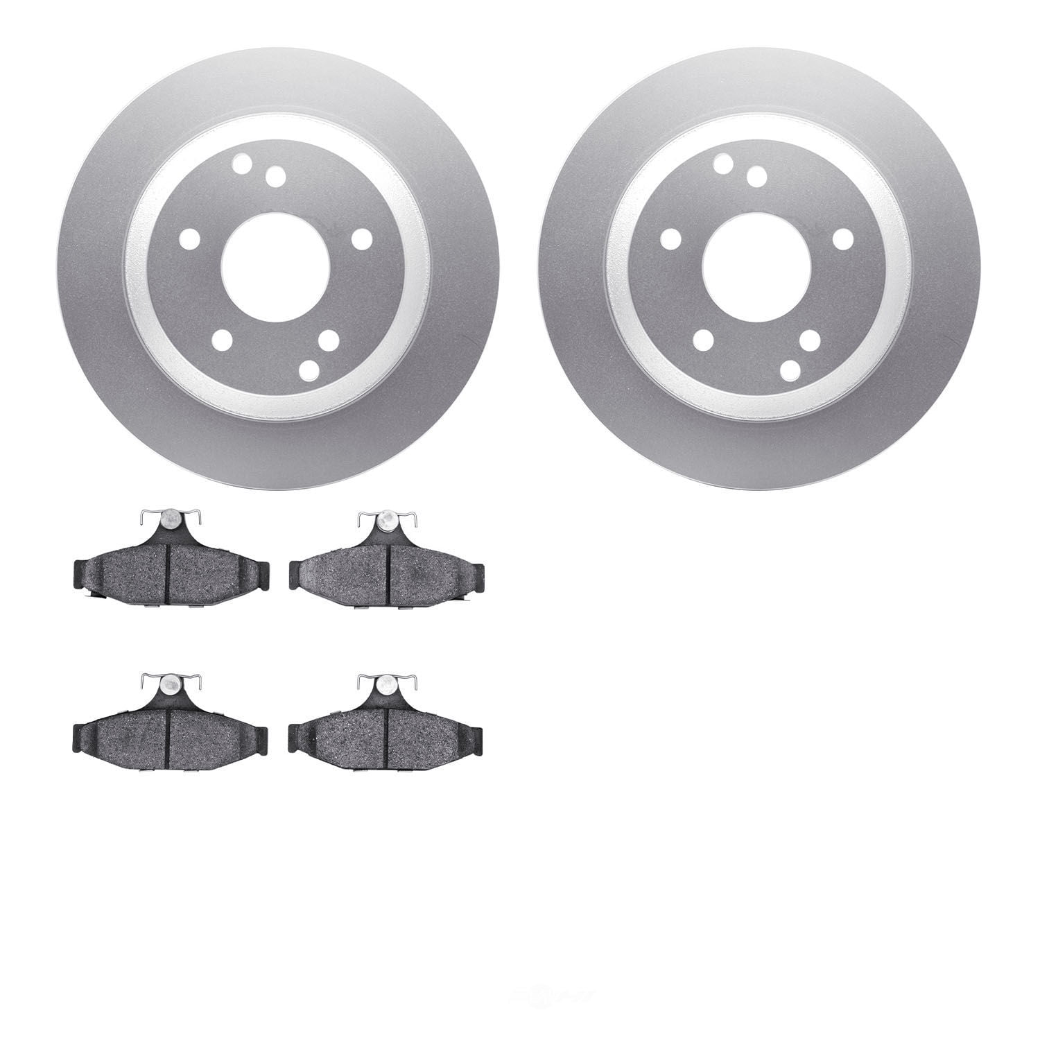Dynamic Friction Company 4502-47061 DFC GEOSPEC Rotors with 5000 Advanced Brake Pads