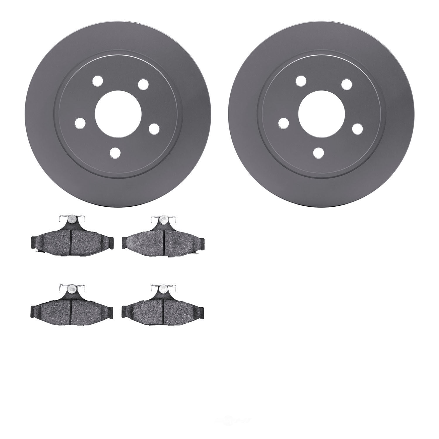 Dynamic Friction Company 4502-47062 DFC GEOSPEC Rotors with 5000 Advanced Brake Pads