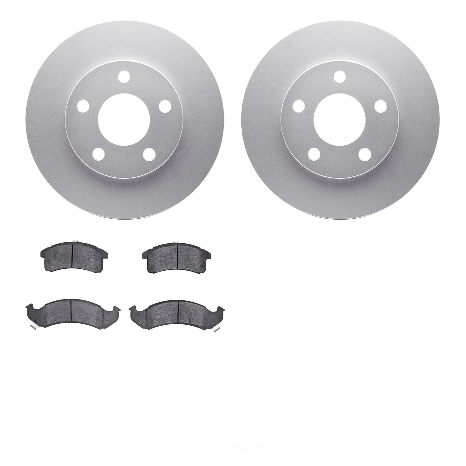 Dynamic Friction Company 4502-47065 DFC GEOSPEC Rotors with 5000 Advanced Brake Pads