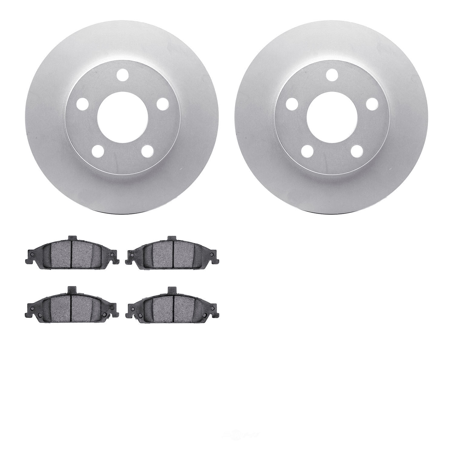 Dynamic Friction Company 4502-47067 DFC GEOSPEC Rotors with 5000 Advanced Brake Pads