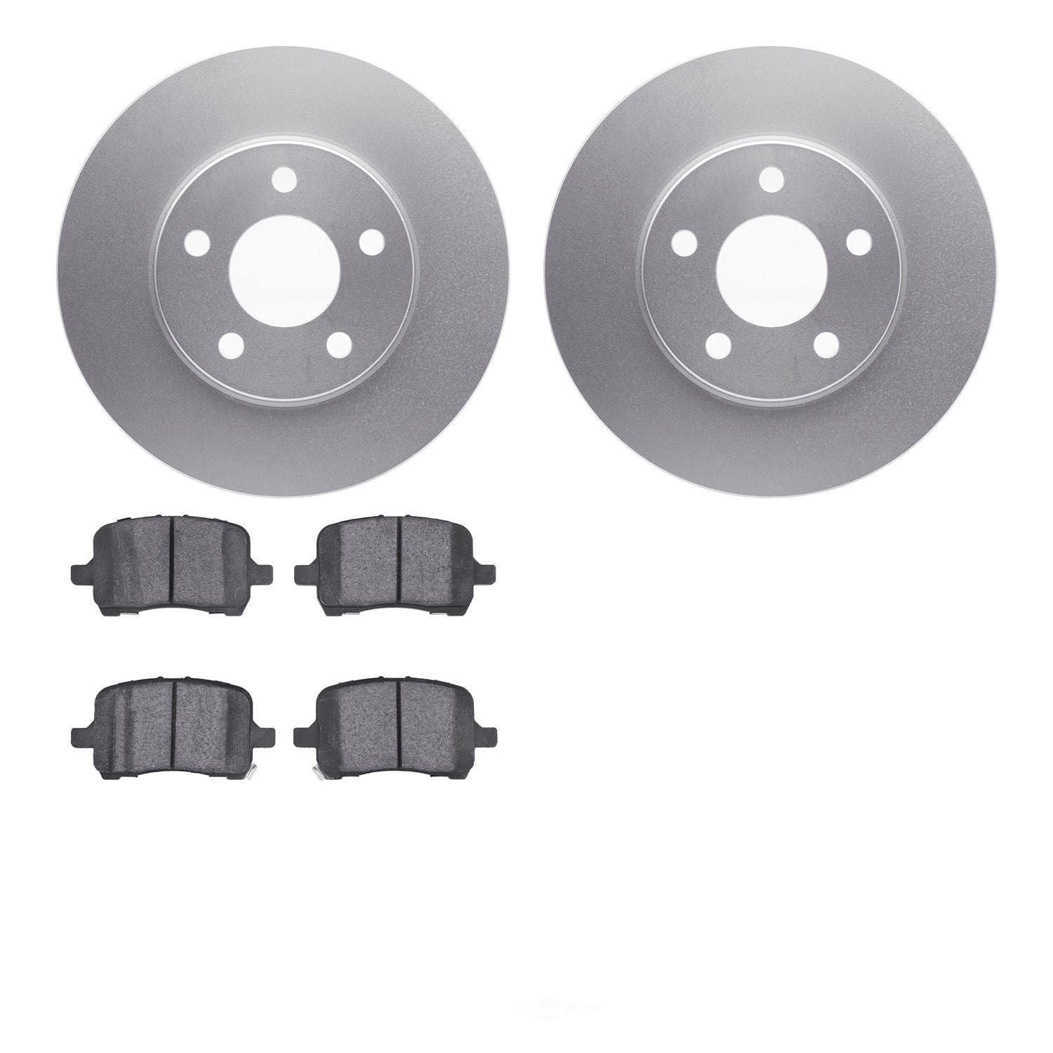 Dynamic Friction Company 4502-47069 DFC GEOSPEC Rotors with 5000 Advanced Brake Pads