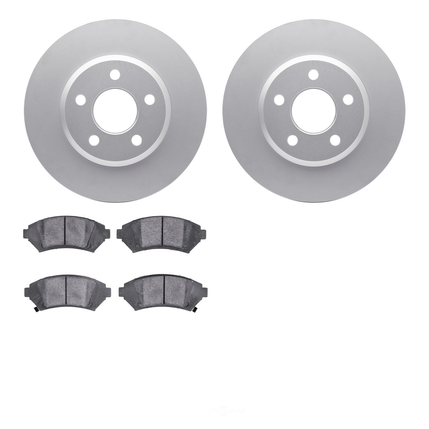 Dynamic Friction Company 4502-47071 DFC GEOSPEC Rotors with 5000 Advanced Brake Pads