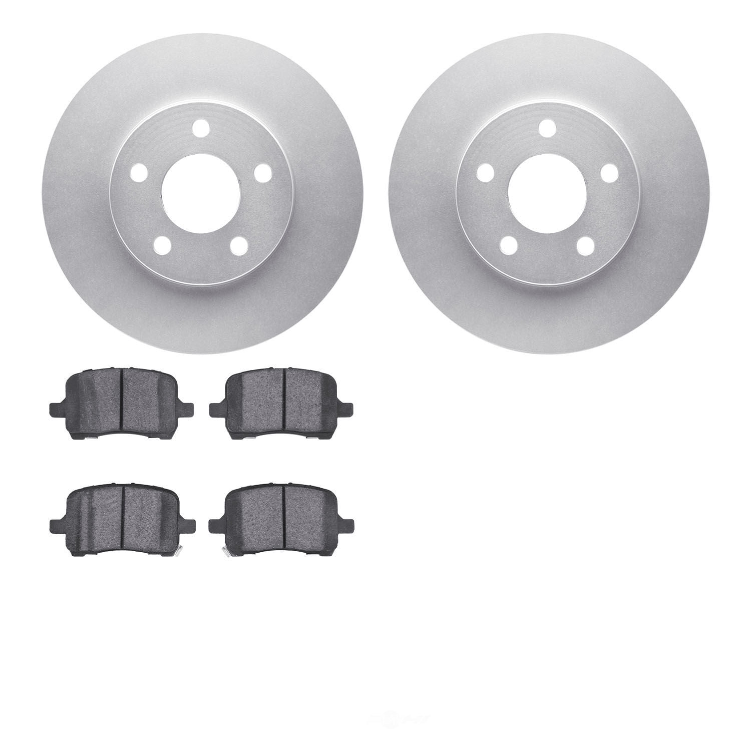 Dynamic Friction Company 4502-47072 DFC GEOSPEC Rotors with 5000 Advanced Brake Pads