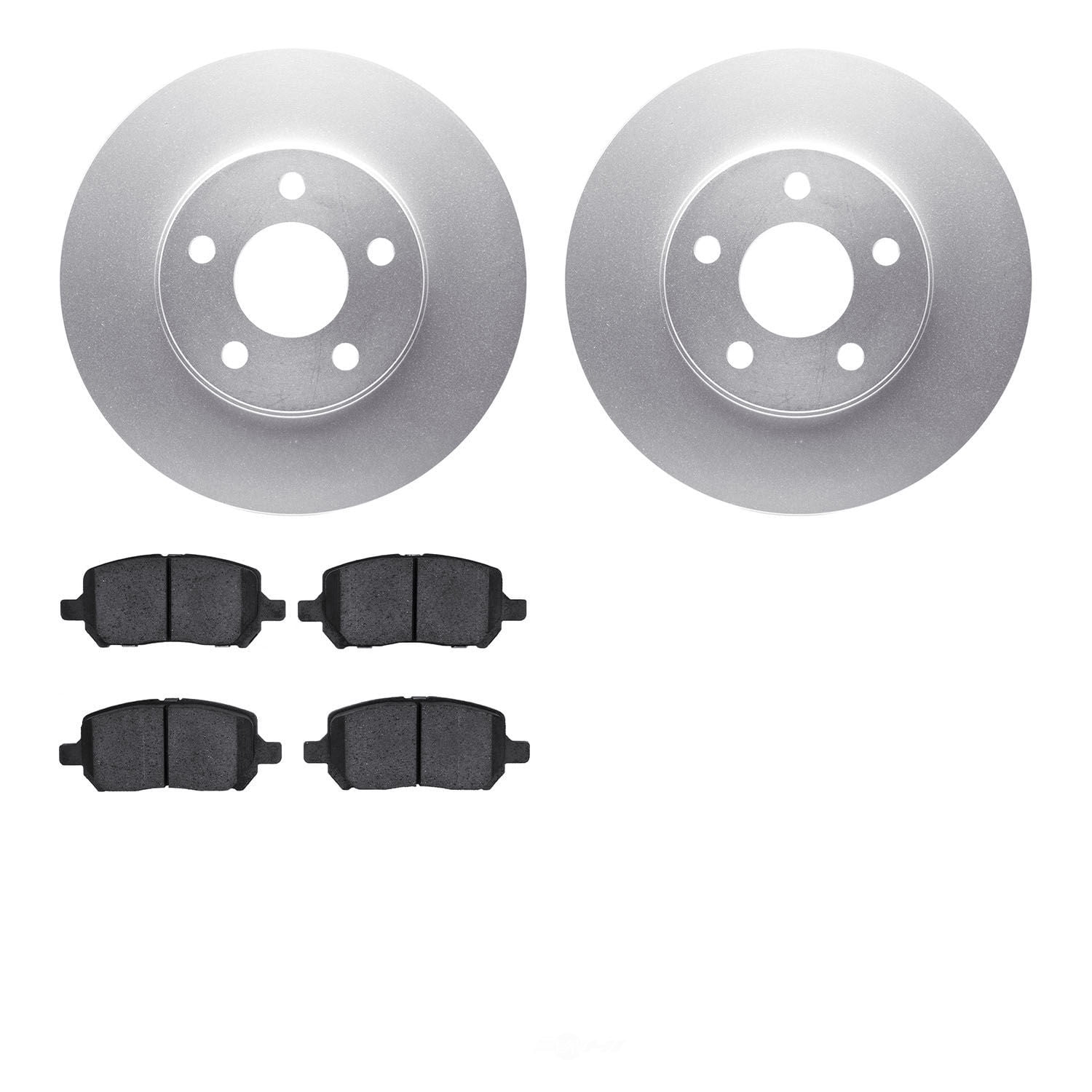 Dynamic Friction Company 4502-47076 DFC GEOSPEC Rotors with 5000 Advanced Brake Pads