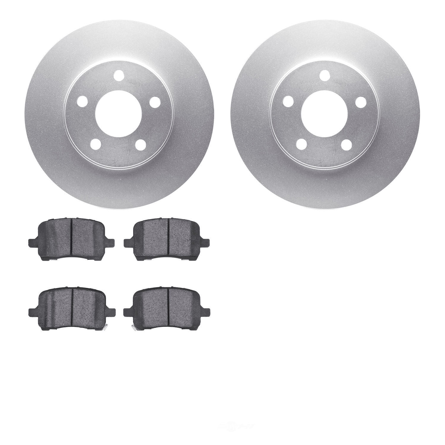 Dynamic Friction Company 4502-47078 DFC GEOSPEC Rotors with 5000 Advanced Brake Pads