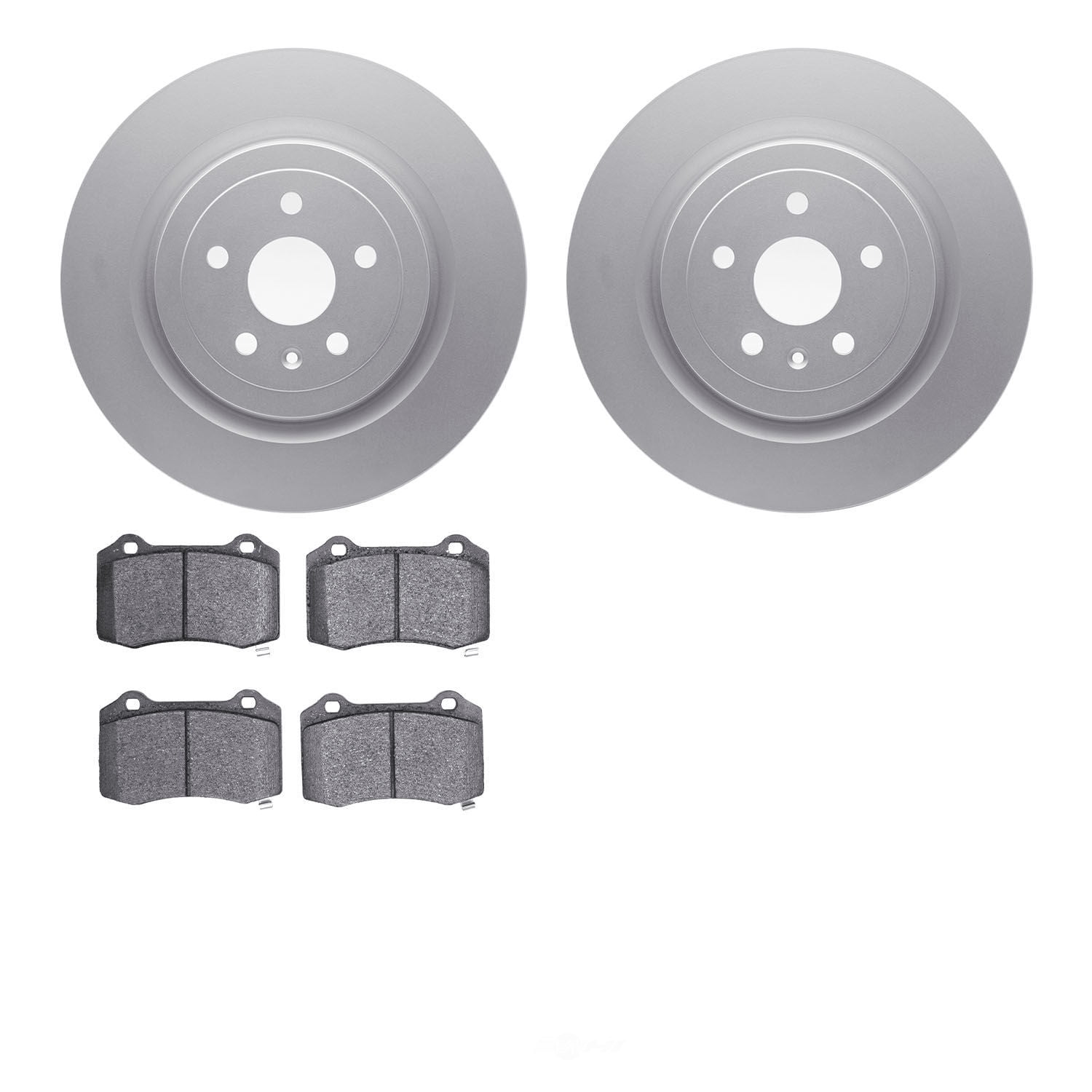 Dynamic Friction Company 4502-47083 DFC GEOSPEC Rotors with 5000 Advanced Brake Pads