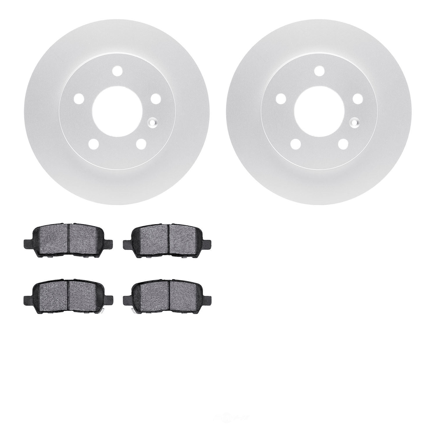 Dynamic Friction Company 4502-47084 DFC GEOSPEC Rotors with 5000 Advanced Brake Pads