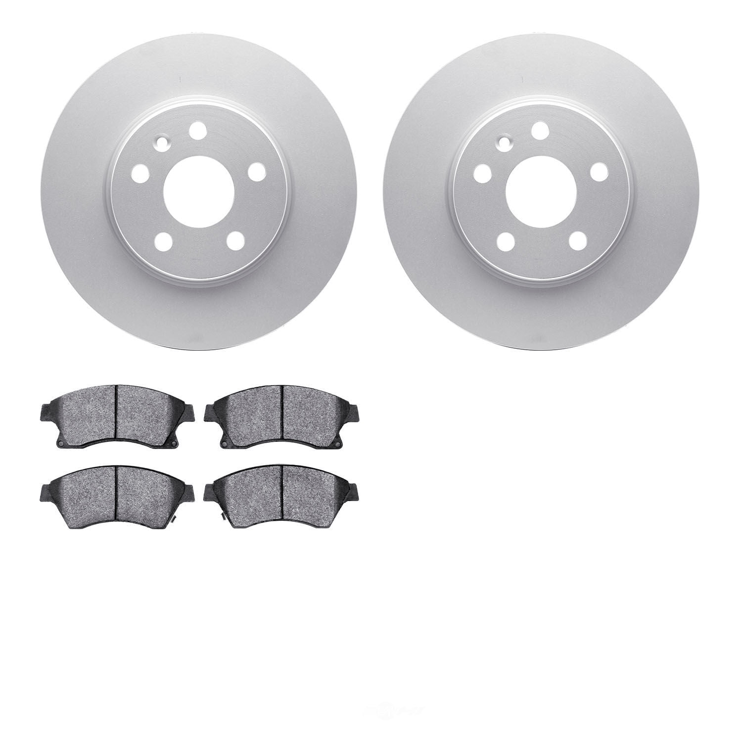 Dynamic Friction Company 4502-47085 DFC GEOSPEC Rotors with 5000 Advanced Brake Pads