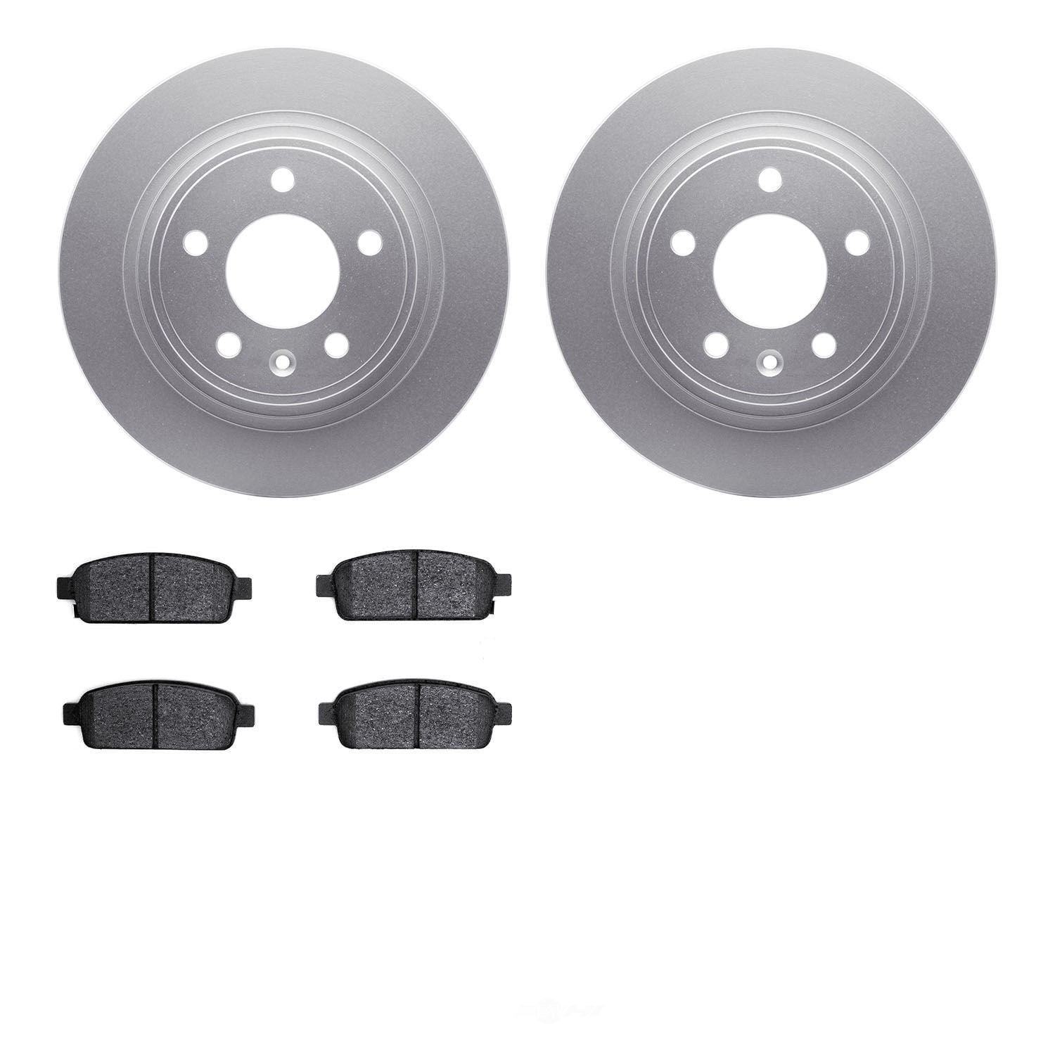 Dynamic Friction Company 4502-47087 DFC GEOSPEC Rotors with 5000 Advanced Brake Pads