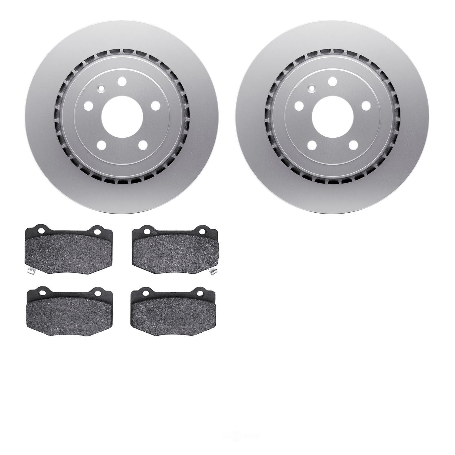 Dynamic Friction Company 4502-47089 DFC GEOSPEC Rotors with 5000 Advanced Brake Pads
