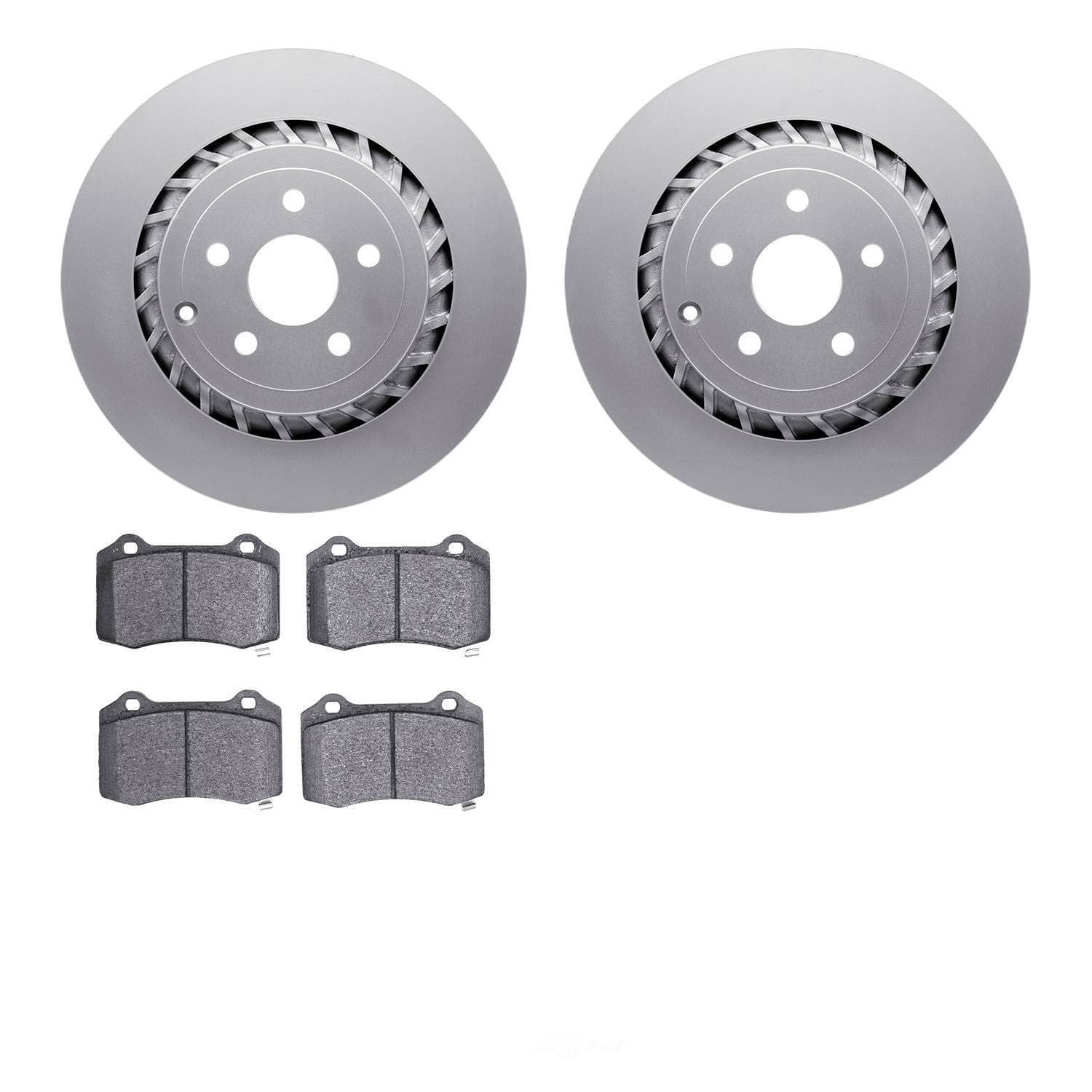 Dynamic Friction Company 4502-47095 DFC GEOSPEC Rotors with 5000 Advanced Brake Pads